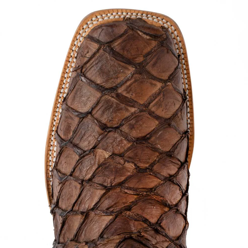 R. Watson Men's Chocolate Matte Big Bass Square Toe - Image 2