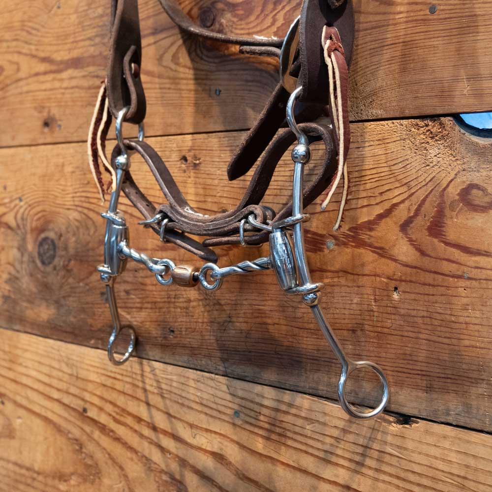 CHS Lil' Beau DL Twist Dog Bone Snaffle Bridle