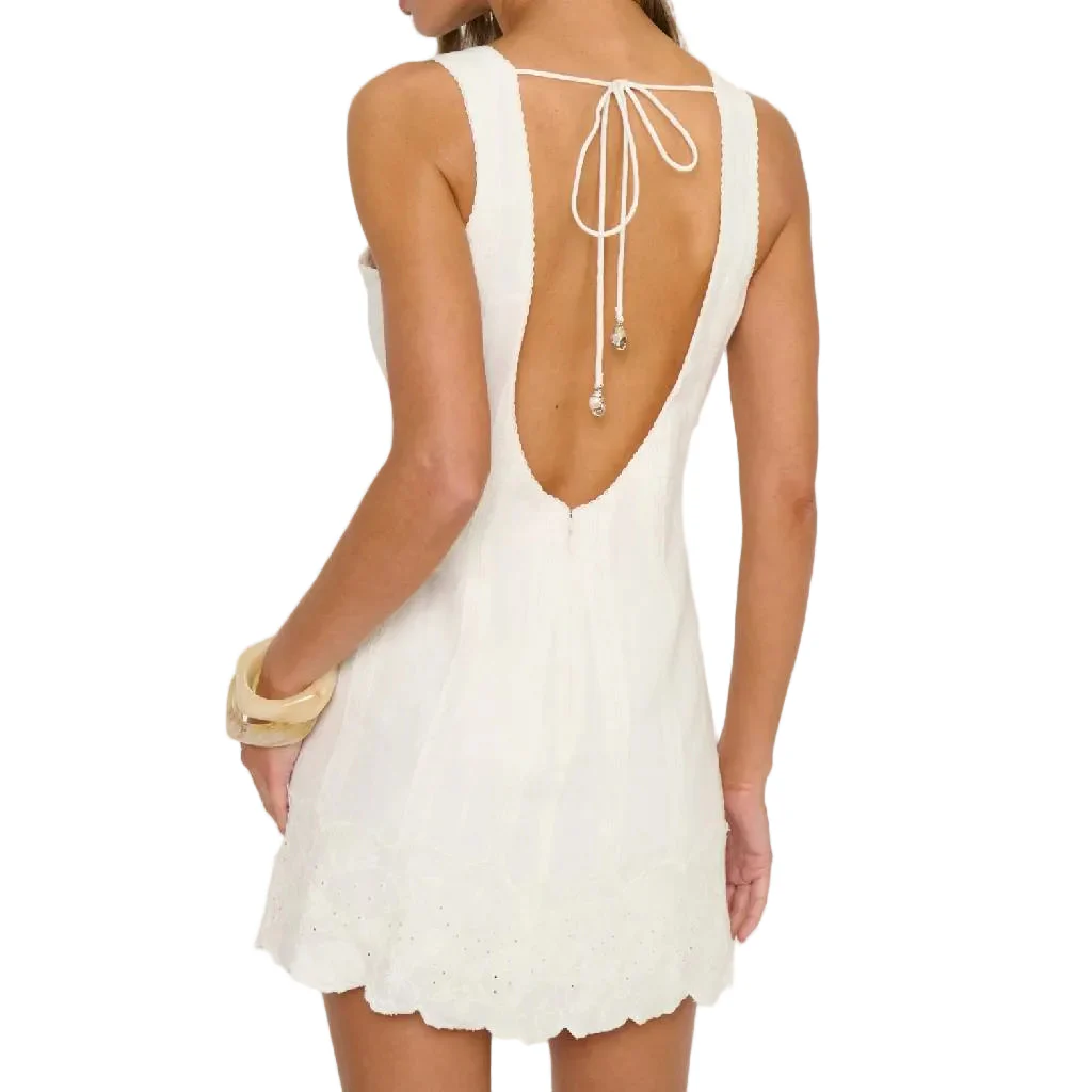 Show Me Your Mumu White Ciao Mini Dress - Image 2