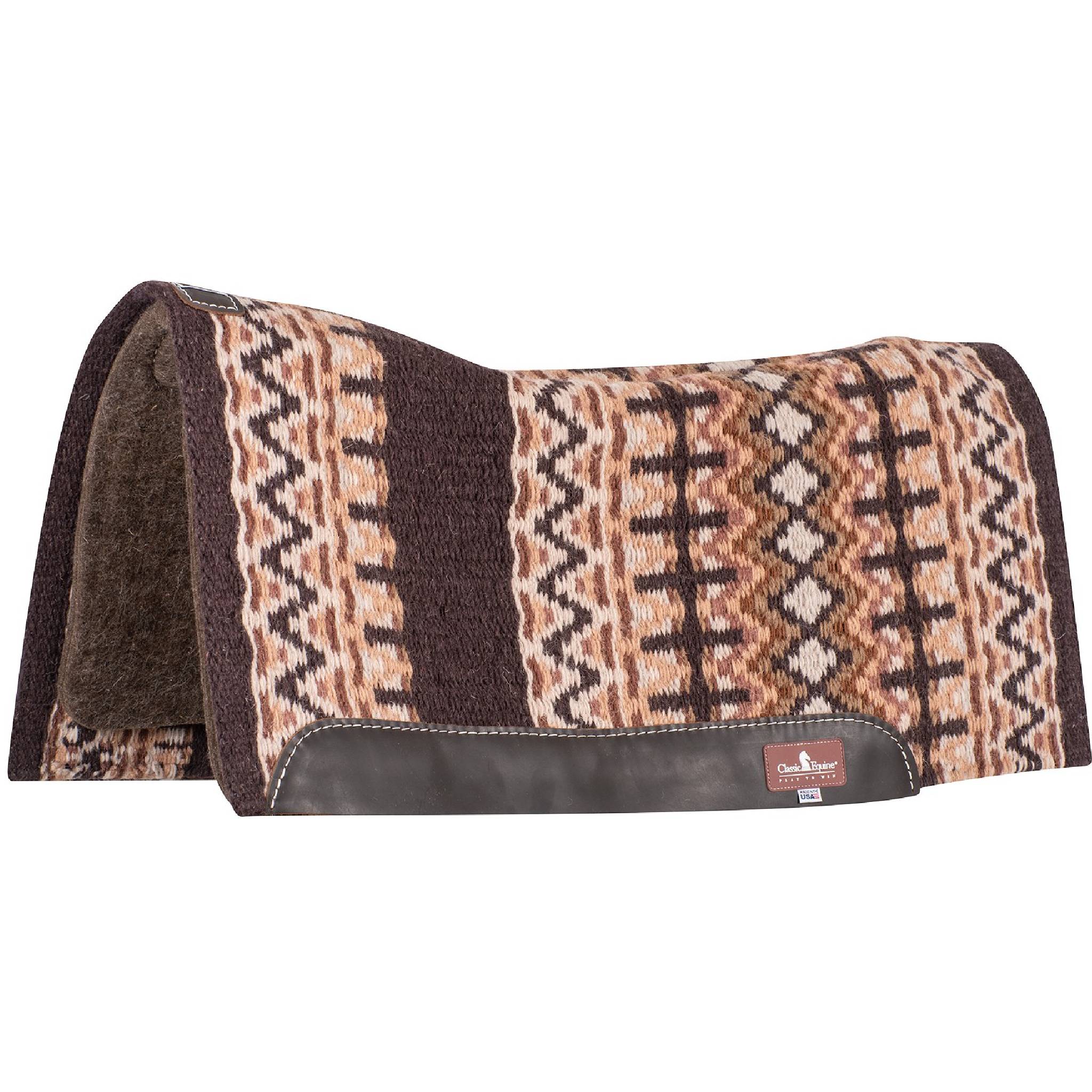 Classic Equine Contour Wool Top Alpaca Pad - 32"x34" - Image 2