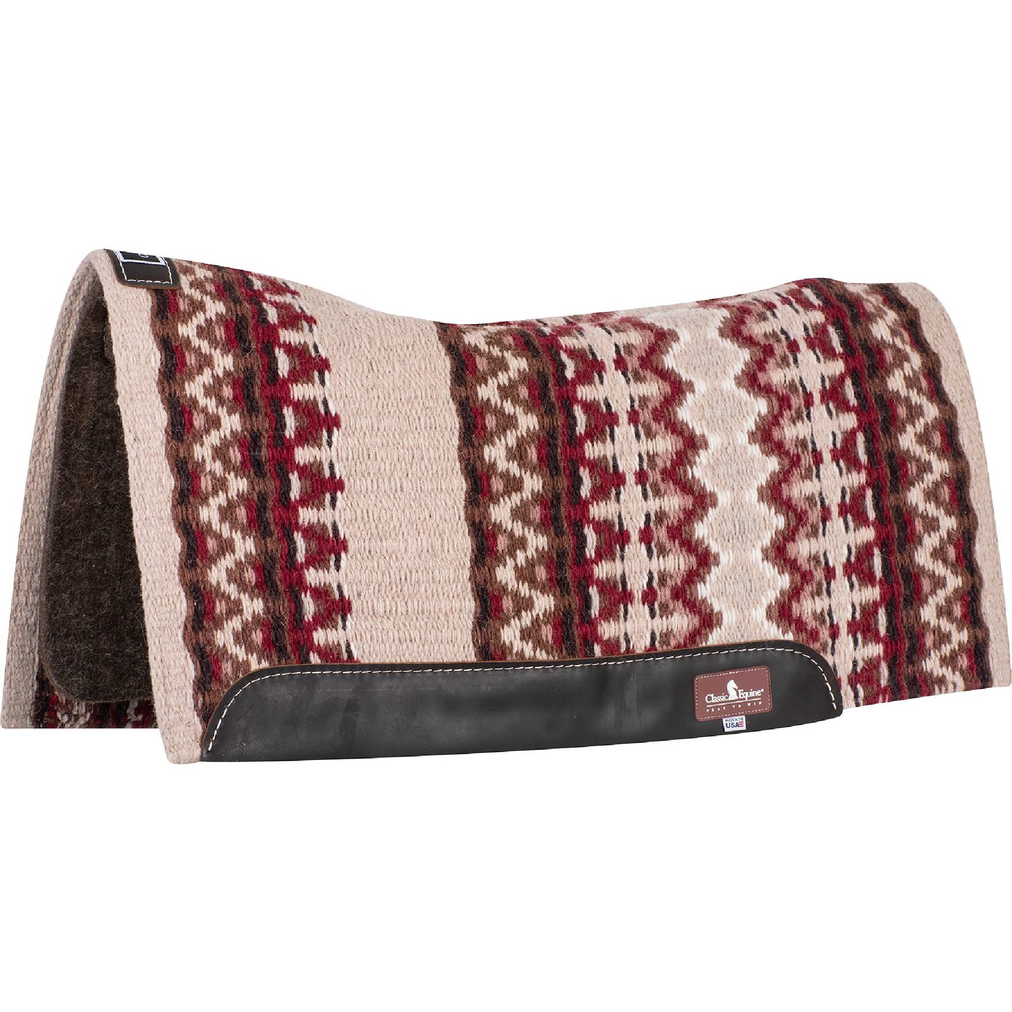 Classic Equine Contour Wool Top Alpaca Pad - 32"x34" - Image 3