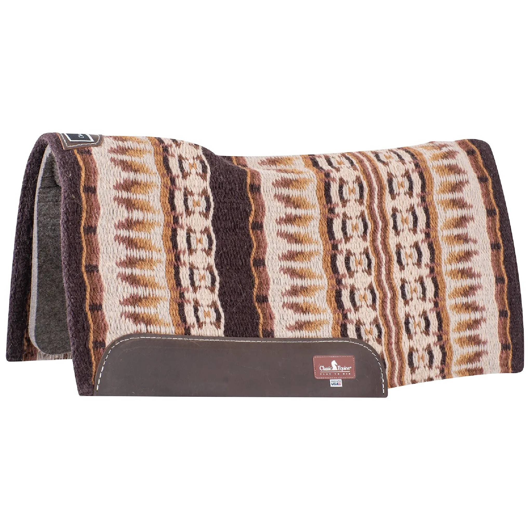 Classic Equine Contour Wool Top Felt Pad - 32"x34"