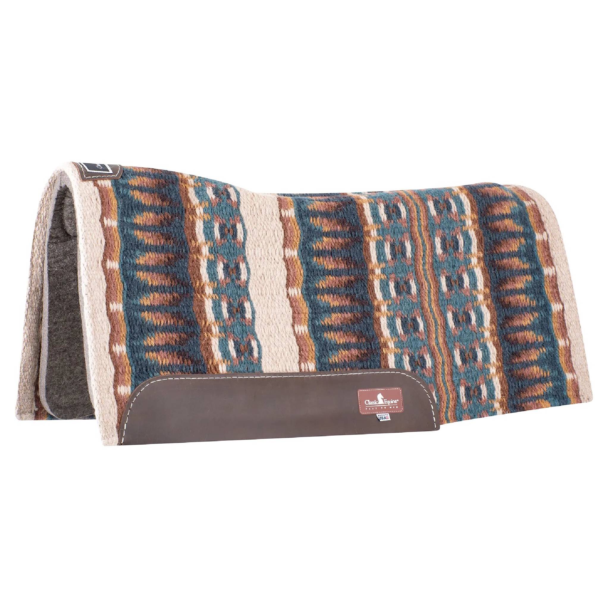 Classic Equine Contour Wool Top Felt Pad - 32"x34" - Image 2