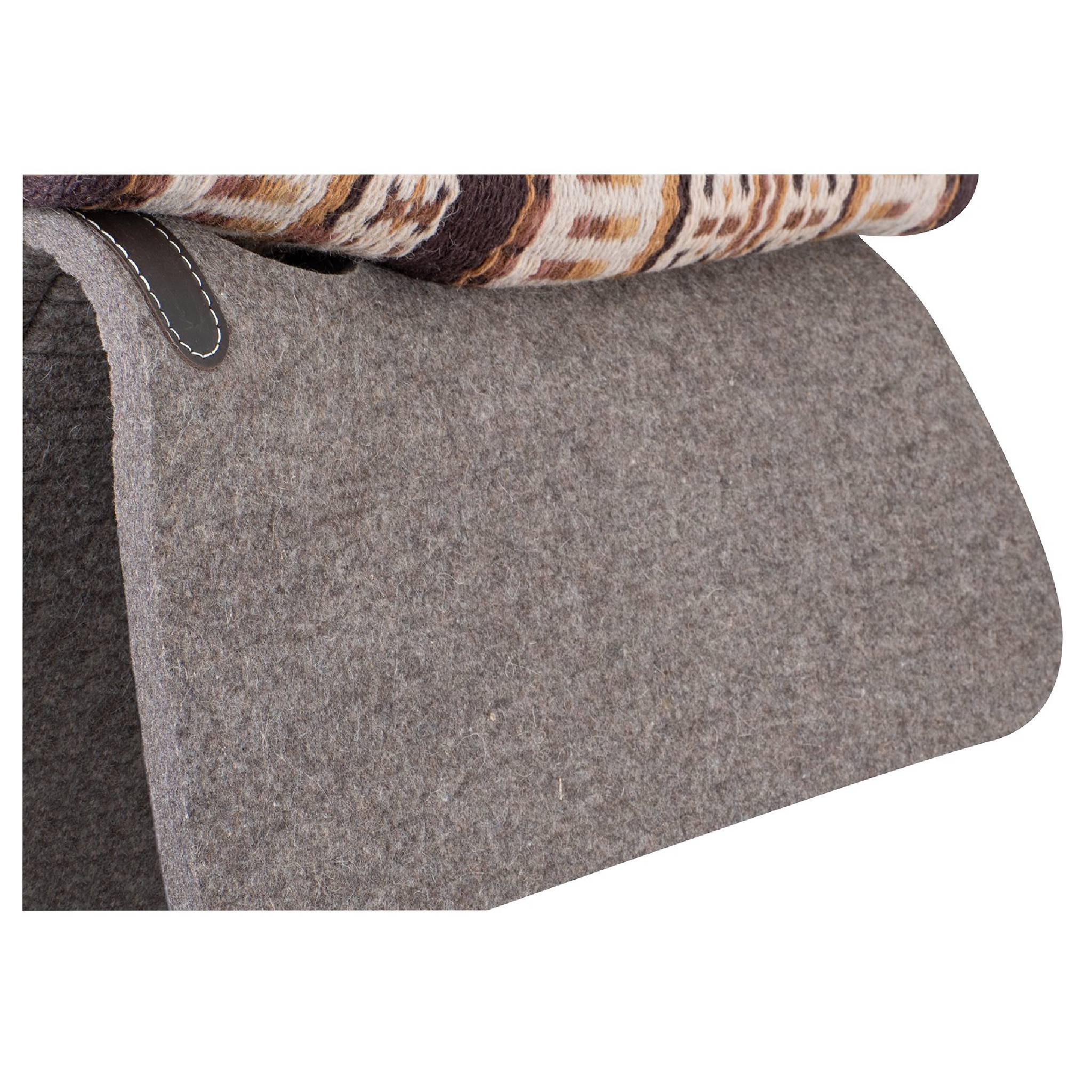 Classic Equine Contour Wool Top Felt Pad - 32"x34" - Image 6