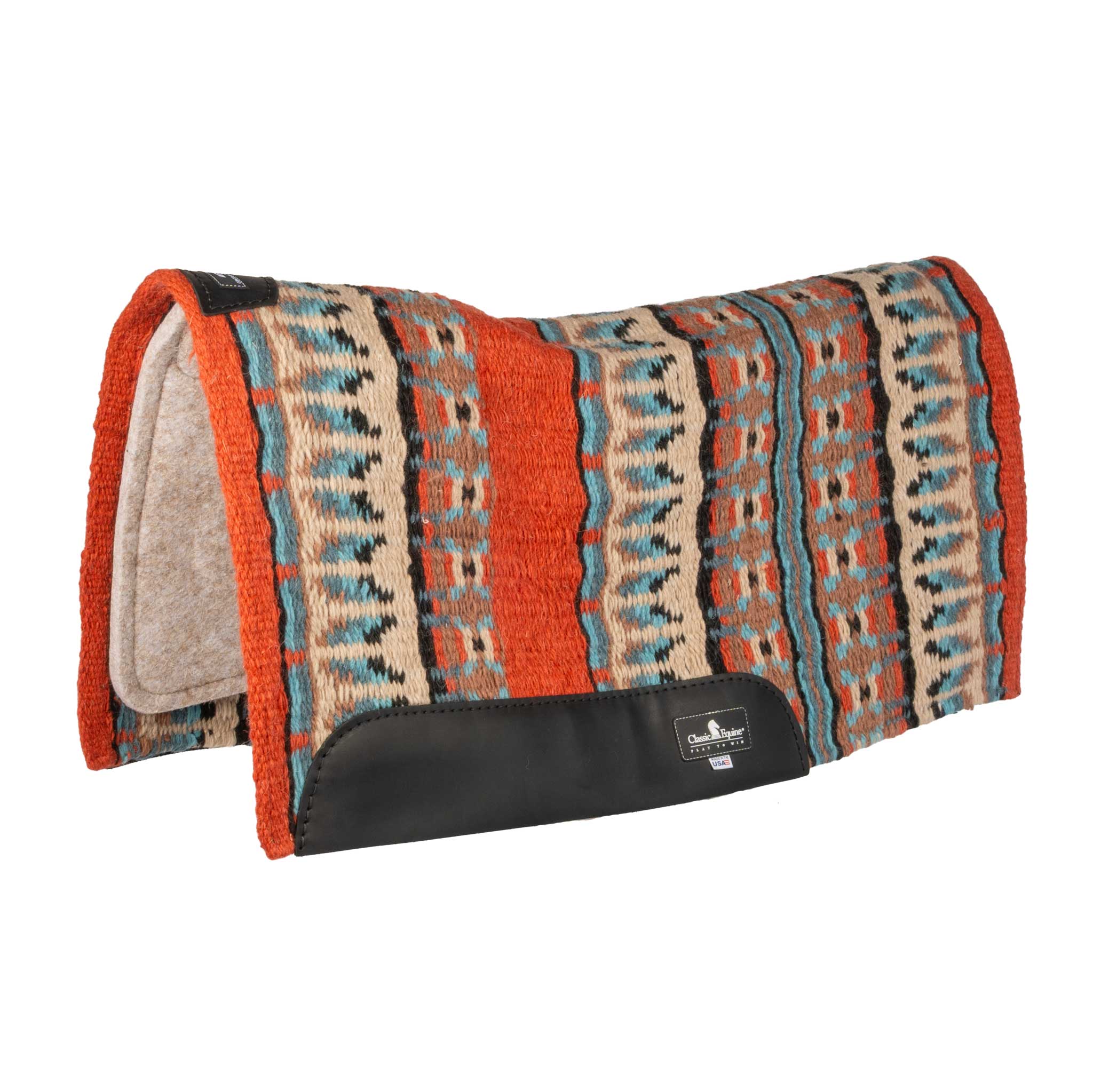 Classic Equine Contour Wool Top Felt Pad - 32"x34" - Image 7
