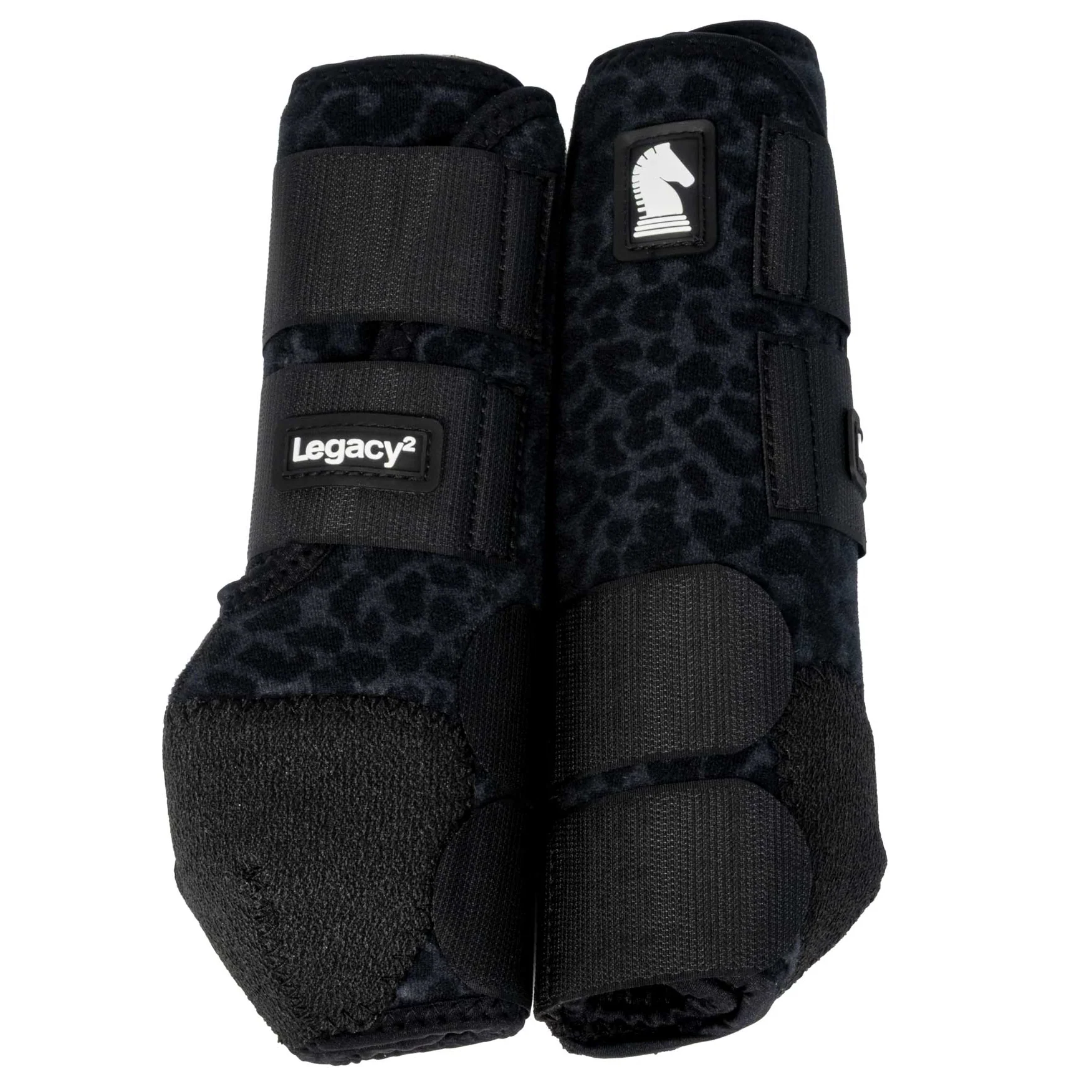 Classic Equine Legacy2 Black Leopard Splint Boots