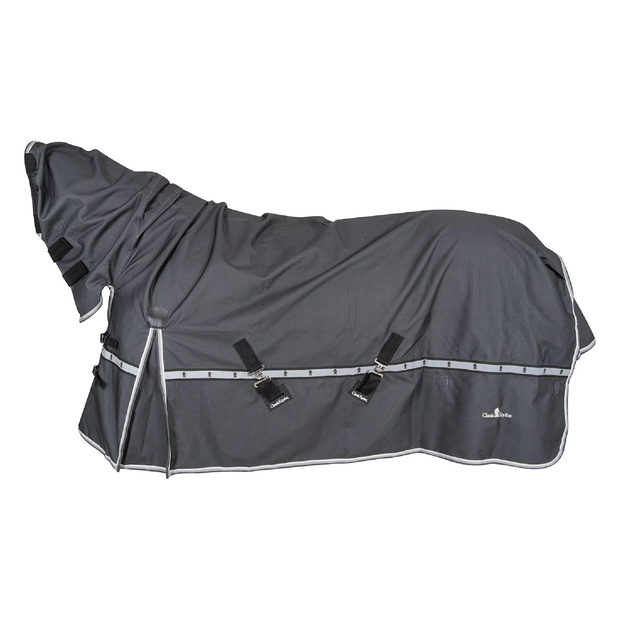 Classic Equine Windbreaker Turnout Sheet With Hood - Image 4