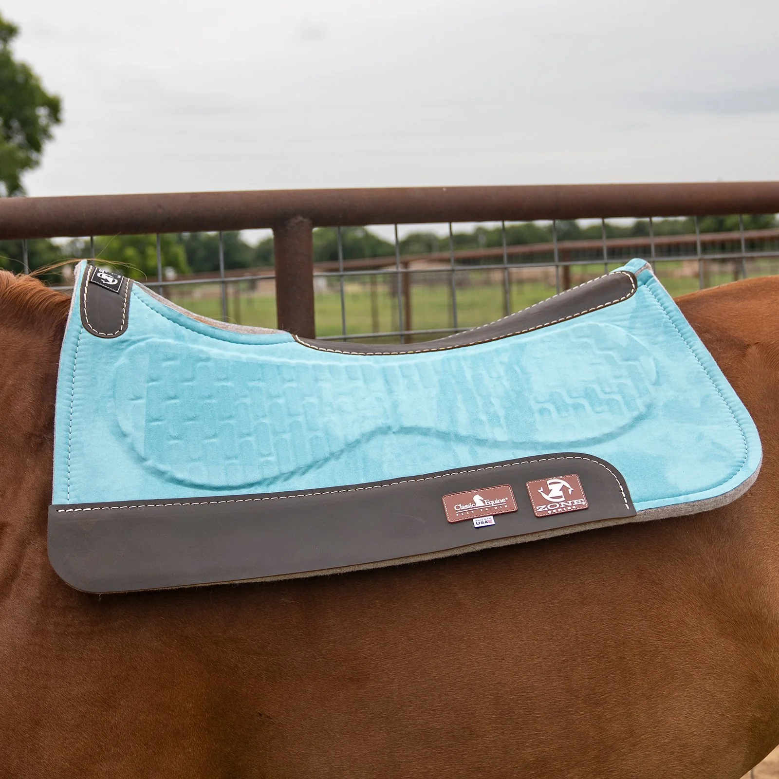 Classic Equine Zone Micro Suede/Felt Pad - Image 8