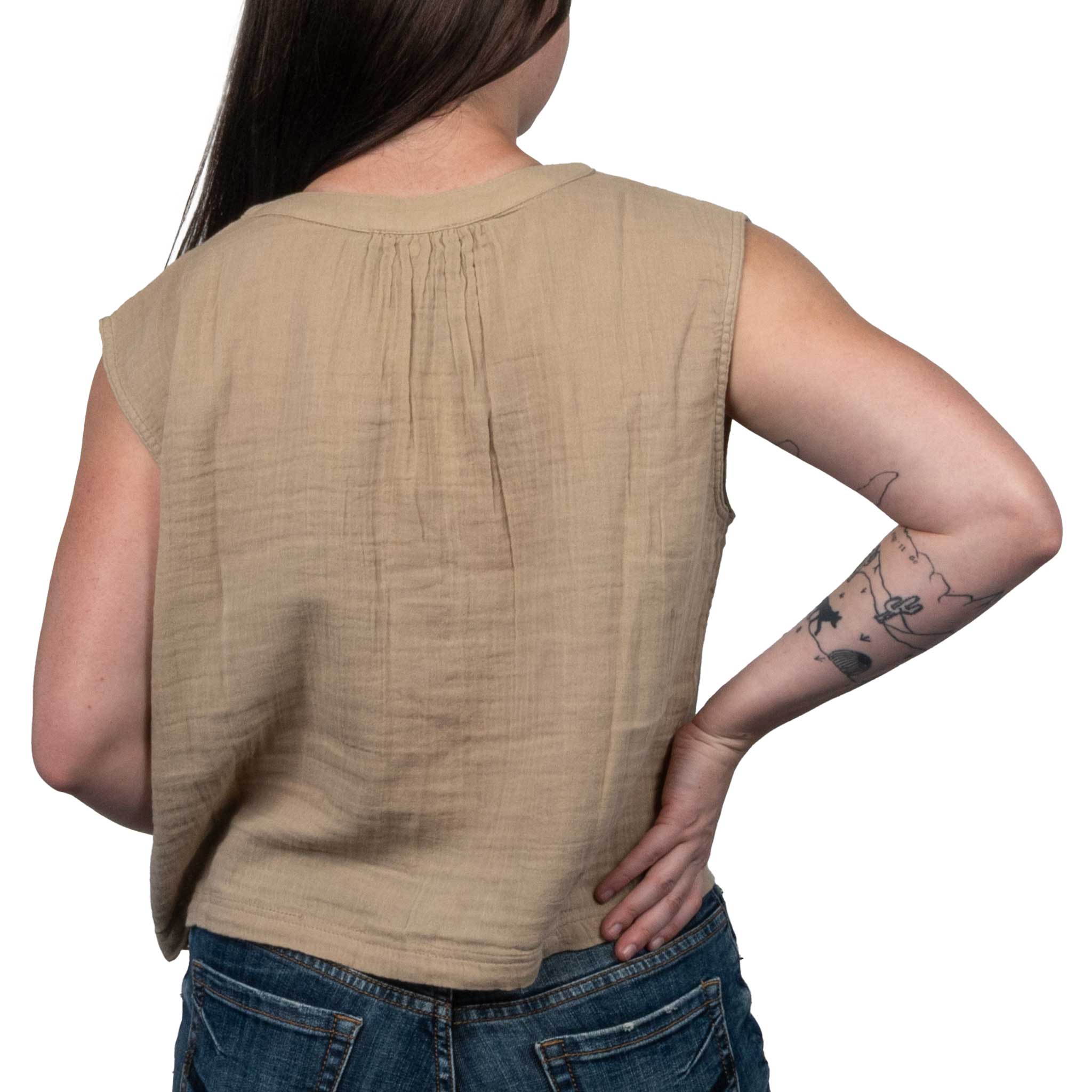Z Supply Cliffside V Neck Airy Top - Image 2