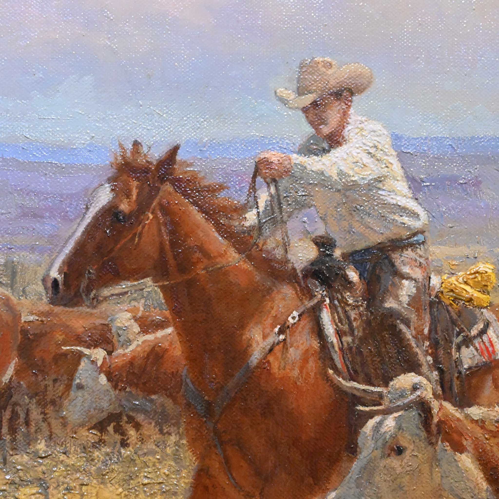 Duckin' and Dodgin' By Wayne Baize - Private Collection - Image 2