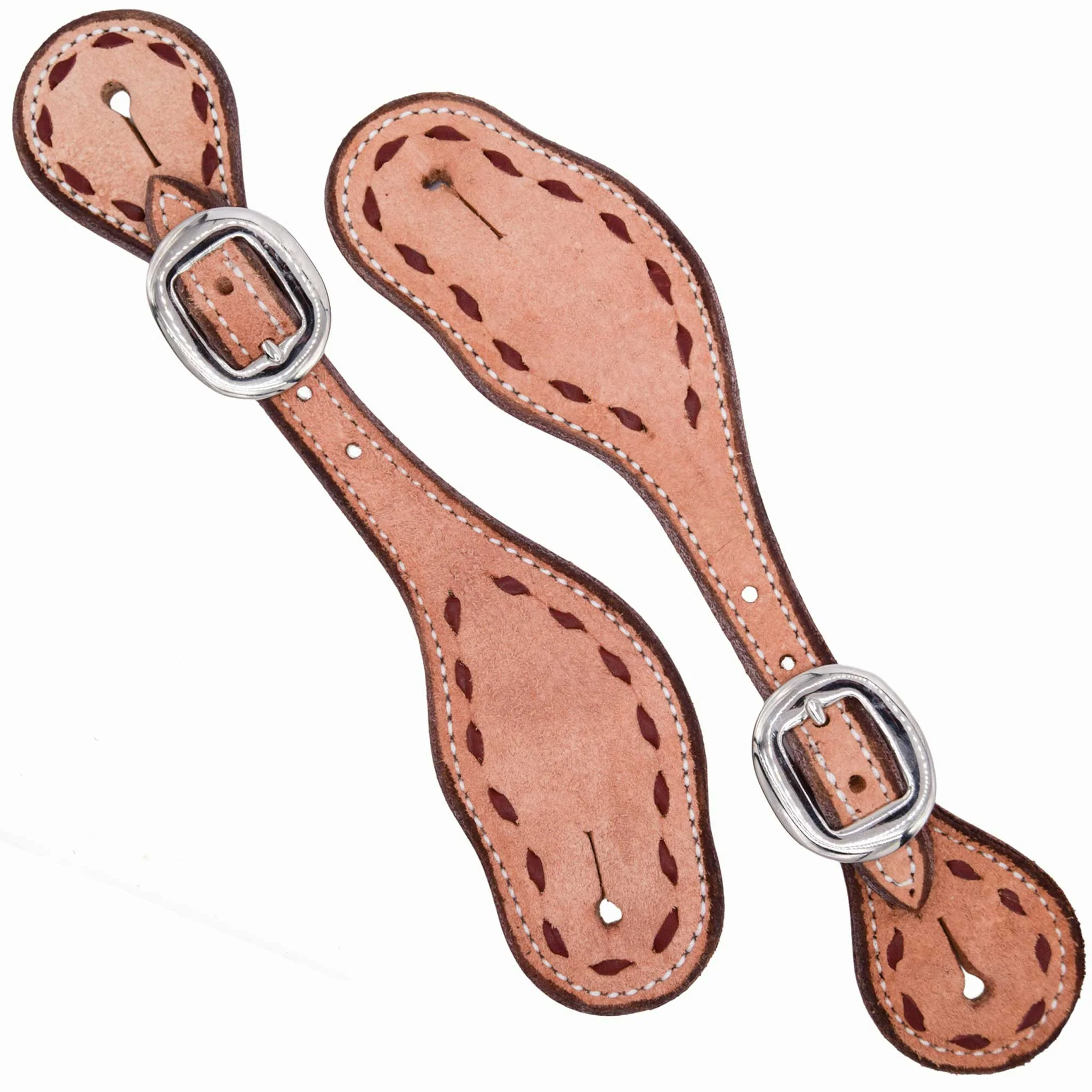 Teskey's Colored Buckstitch Ladies Spur Straps - Image 4