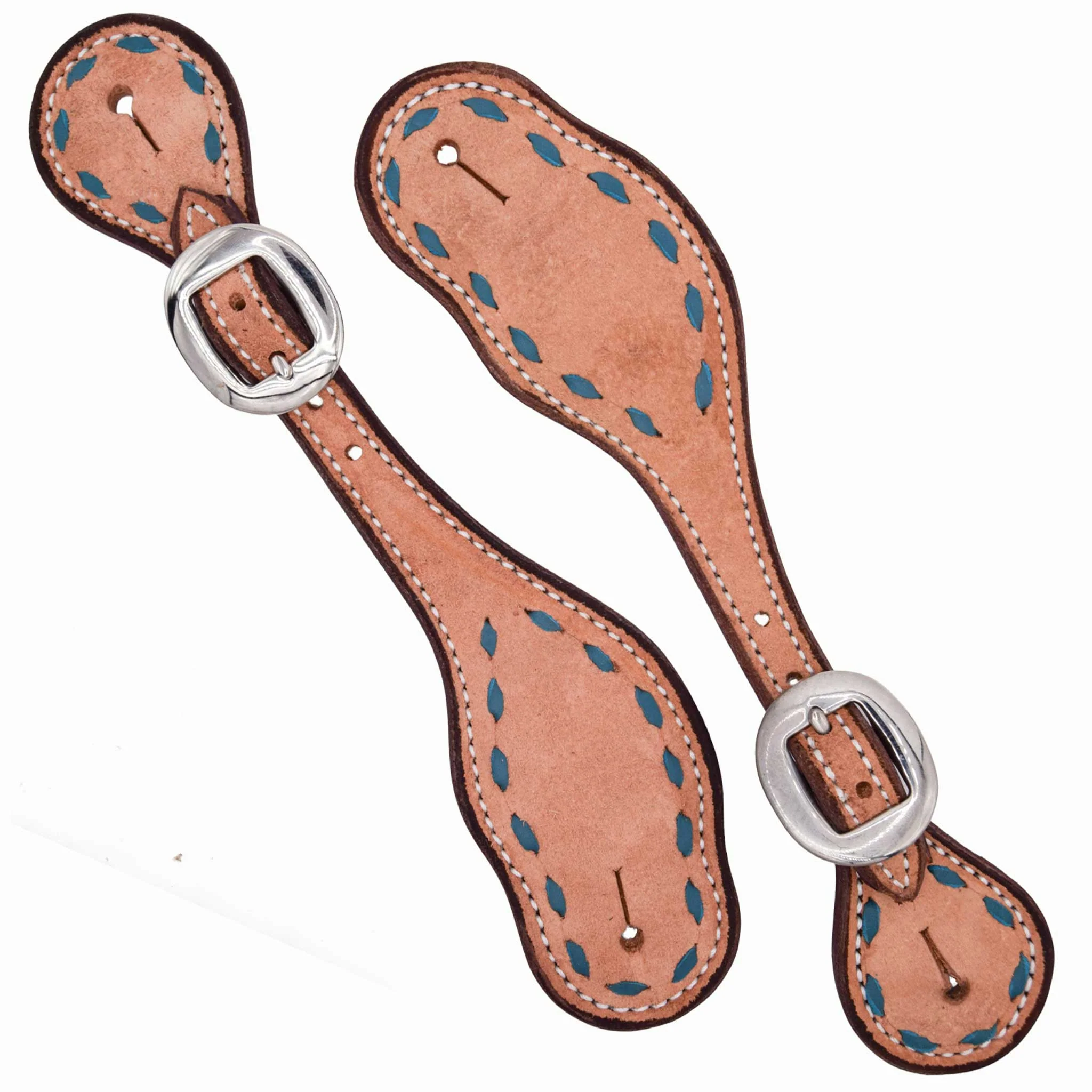 Teskey's Colored Buckstitch Ladies Spur Straps - Image 5