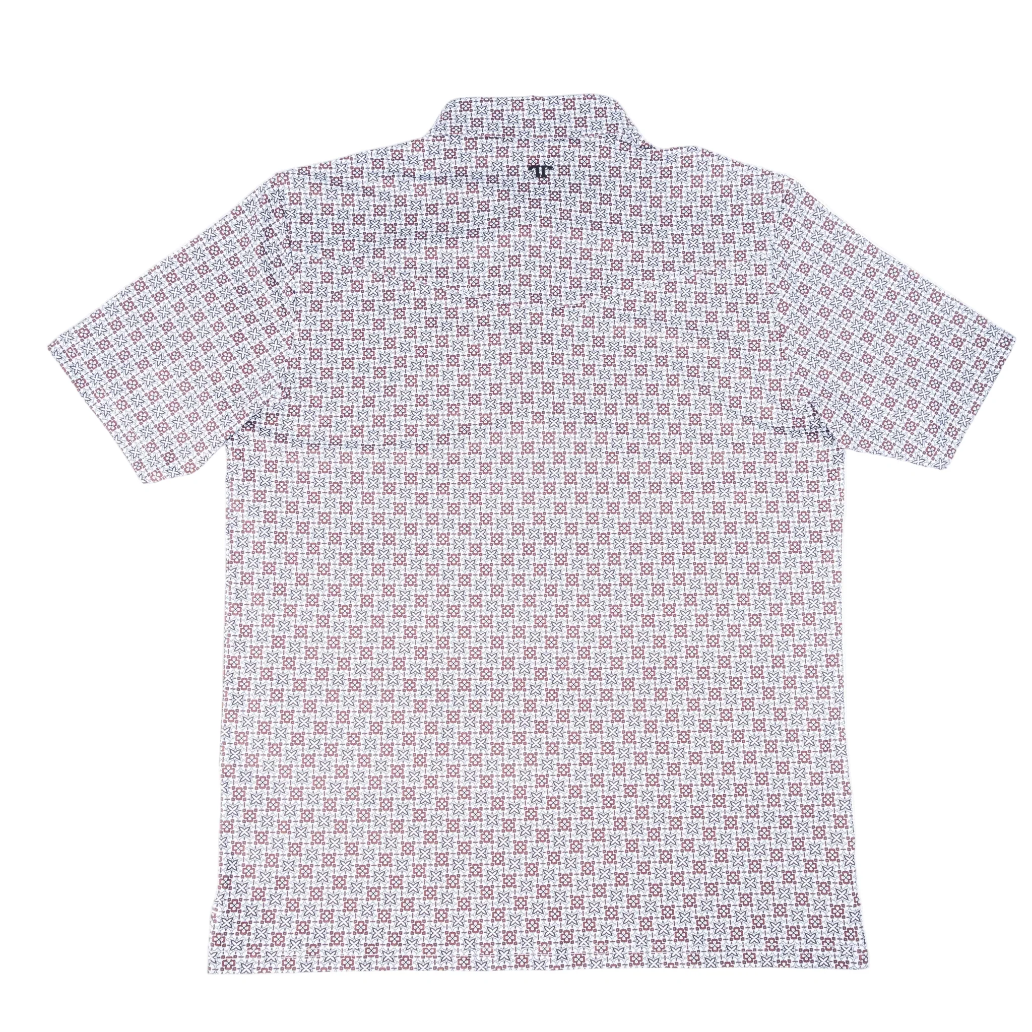 Ferrell Brand Men's Colton Red Polo Snap Shirt - Image 2