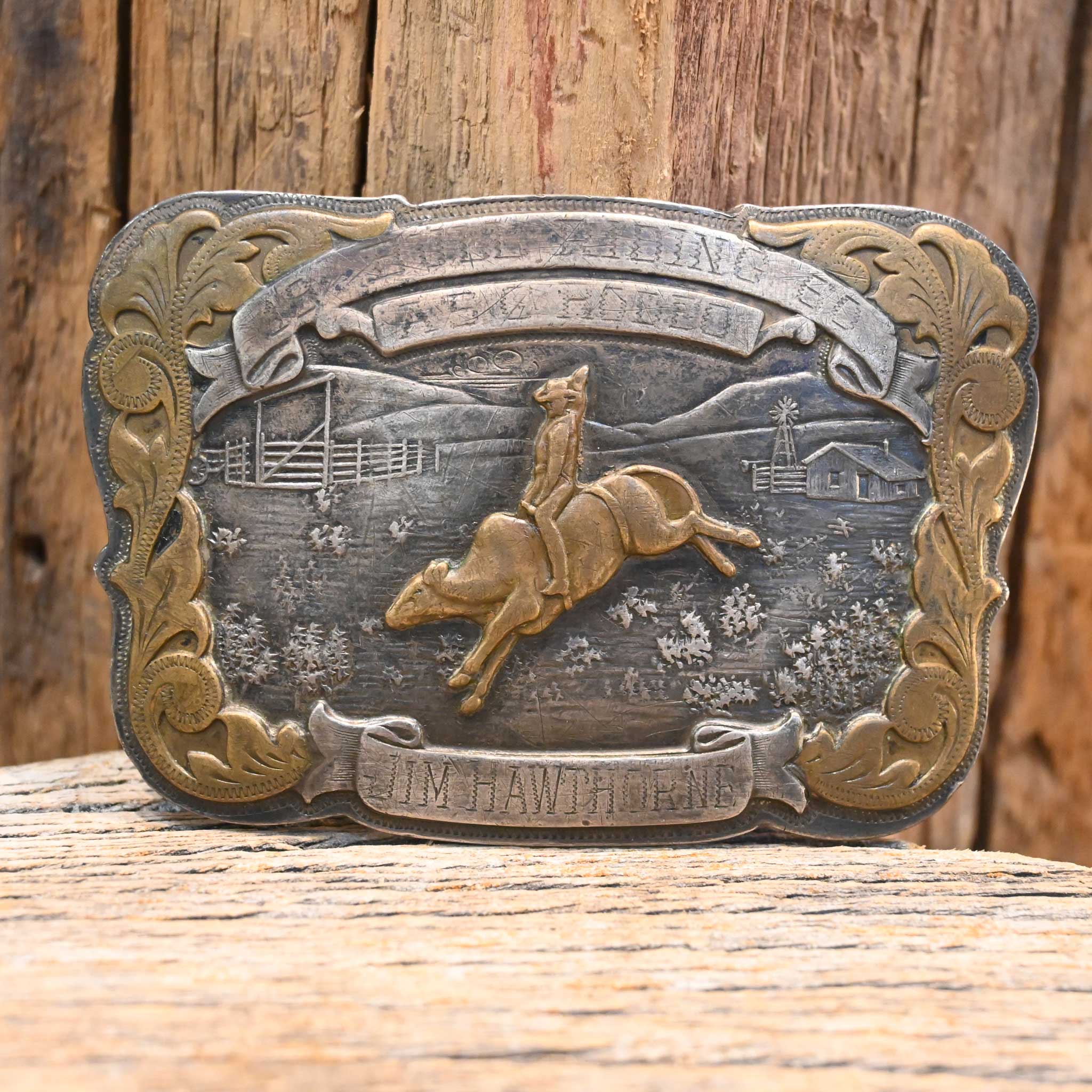 Comstock 1960 ASC Rodeo "Jim Hawthorn" Belt Buckle