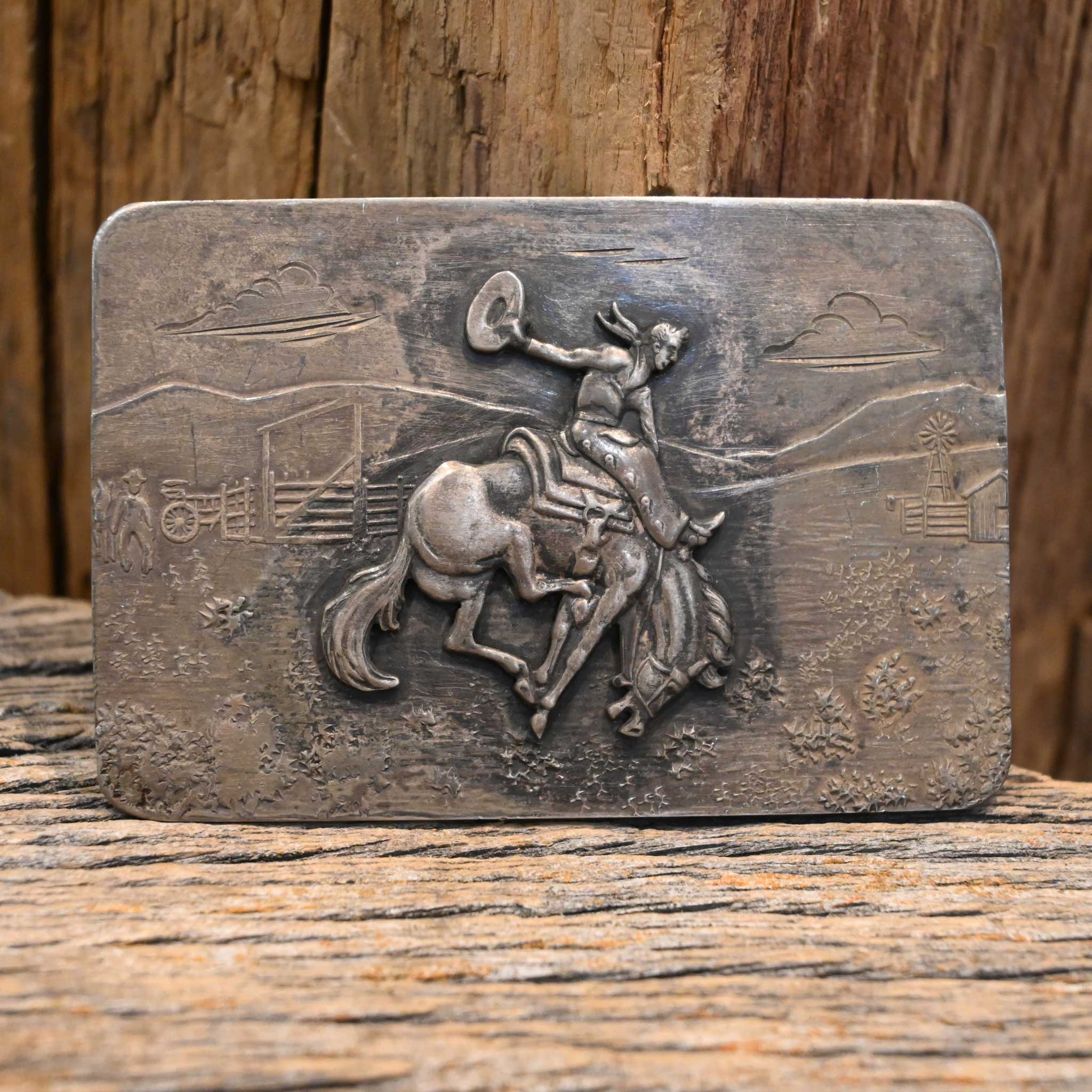 Comstock Buckin' Bronc Belt Buckle