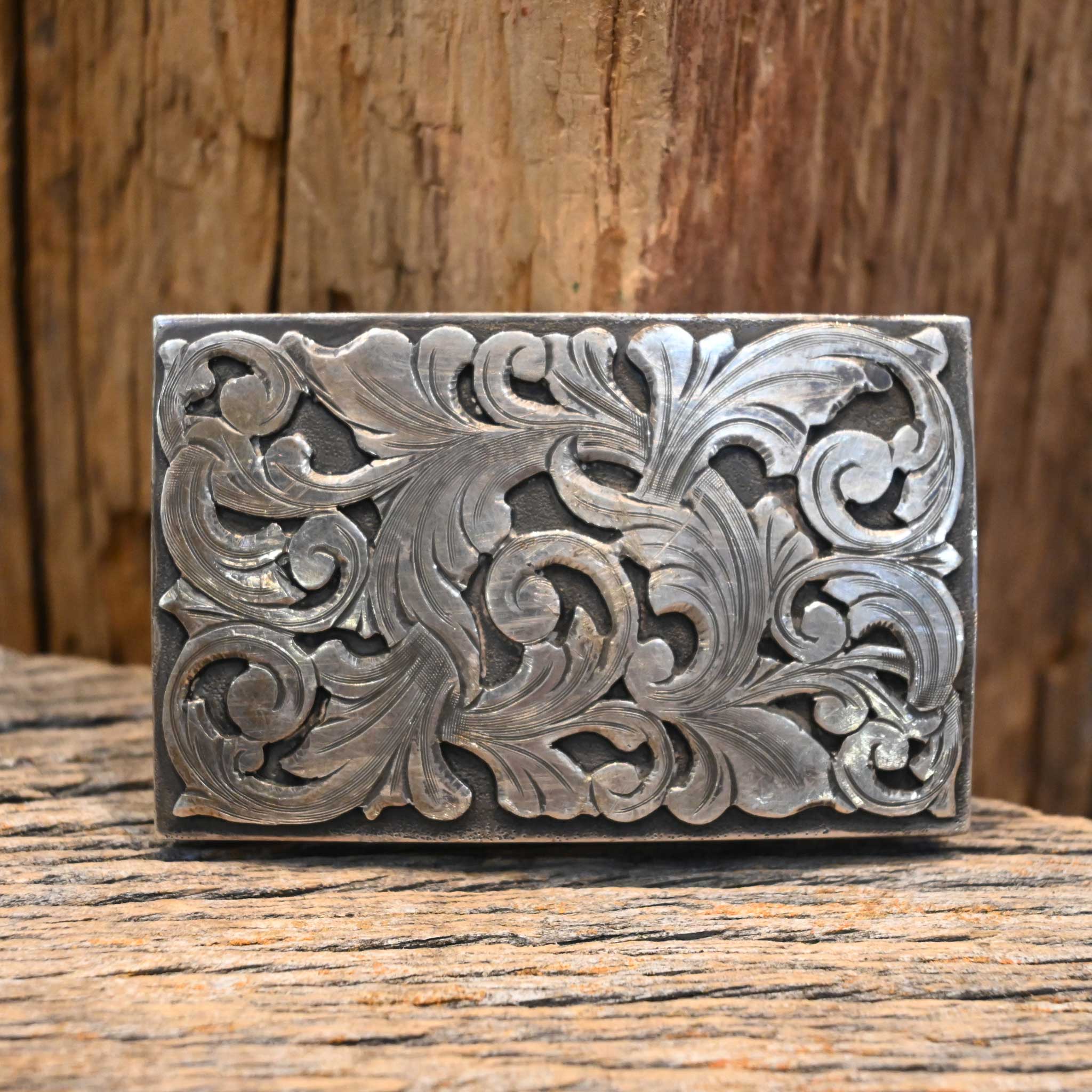 Comstock Floral Belt Buckle