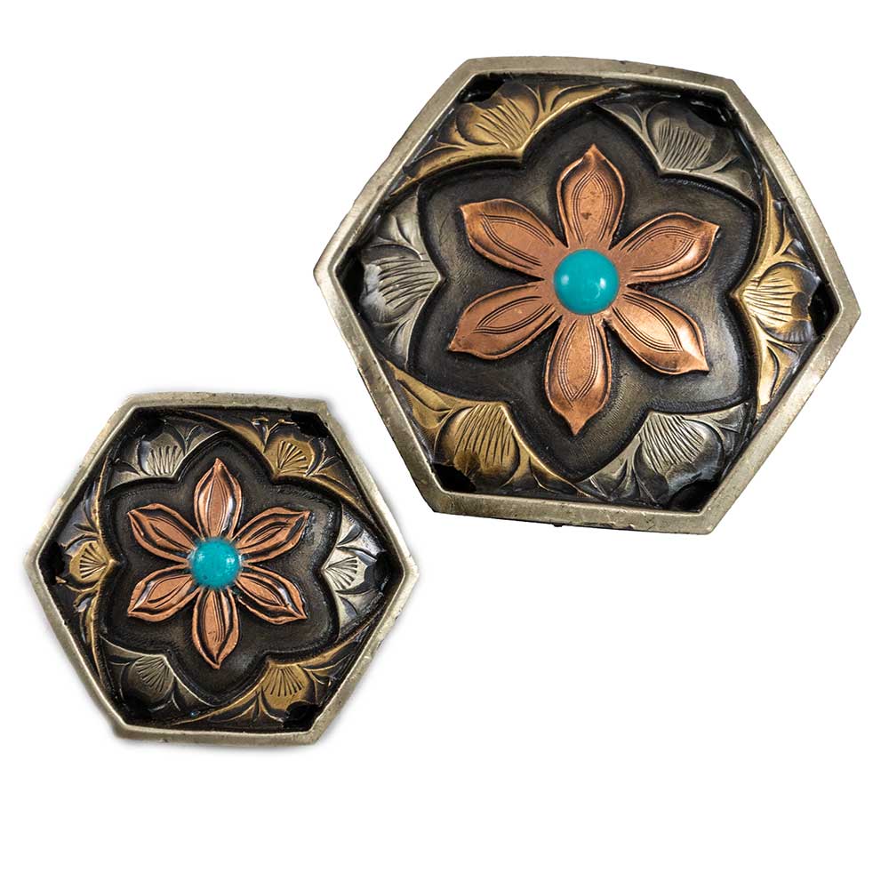 Copper Flower Concho - Image 2