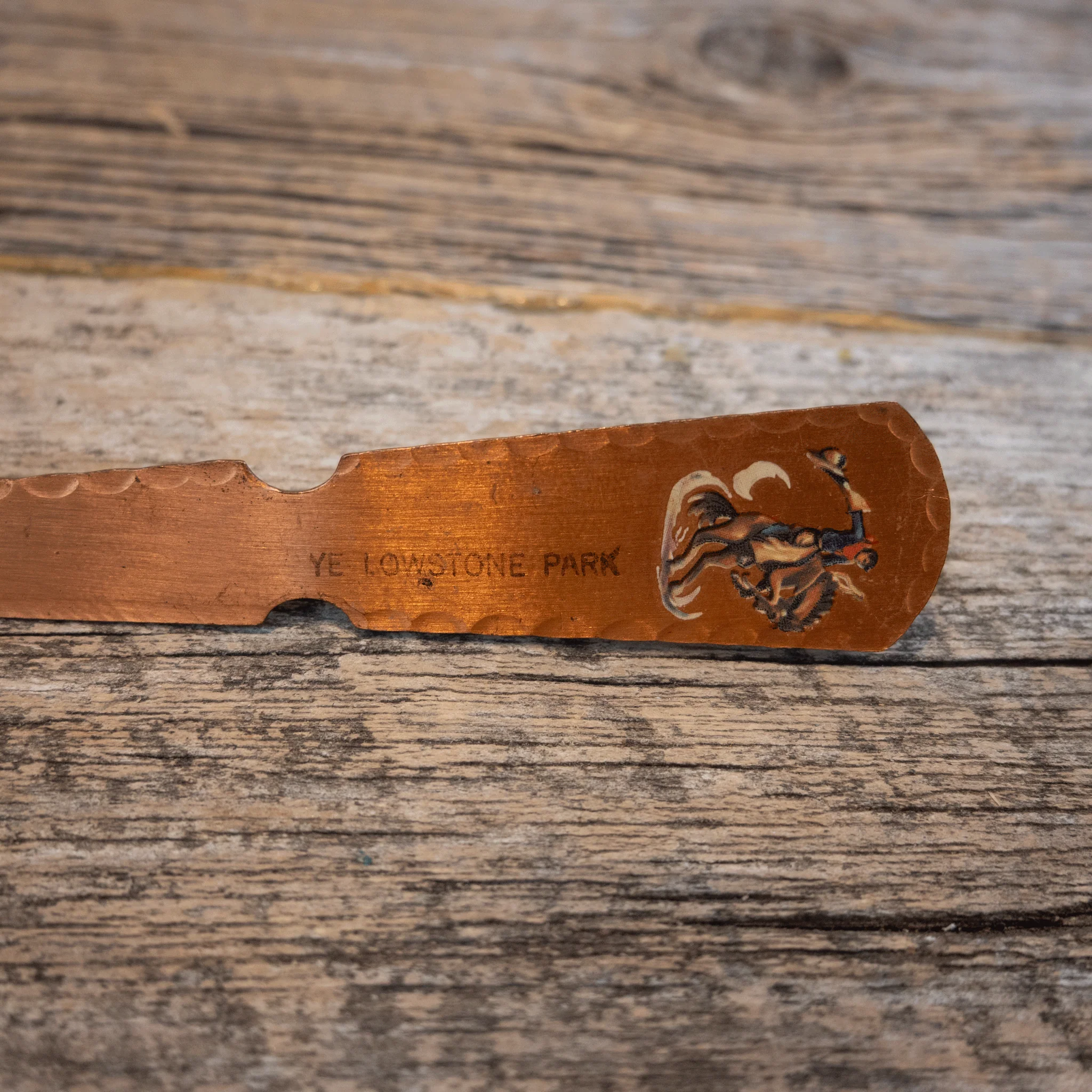 Copper Yellowstone Park Letter Open