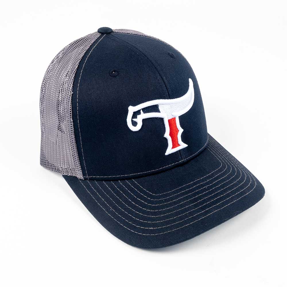 Teskey's 3D TX Flag T Logo Cap - Navy/Charcoal - Image 2