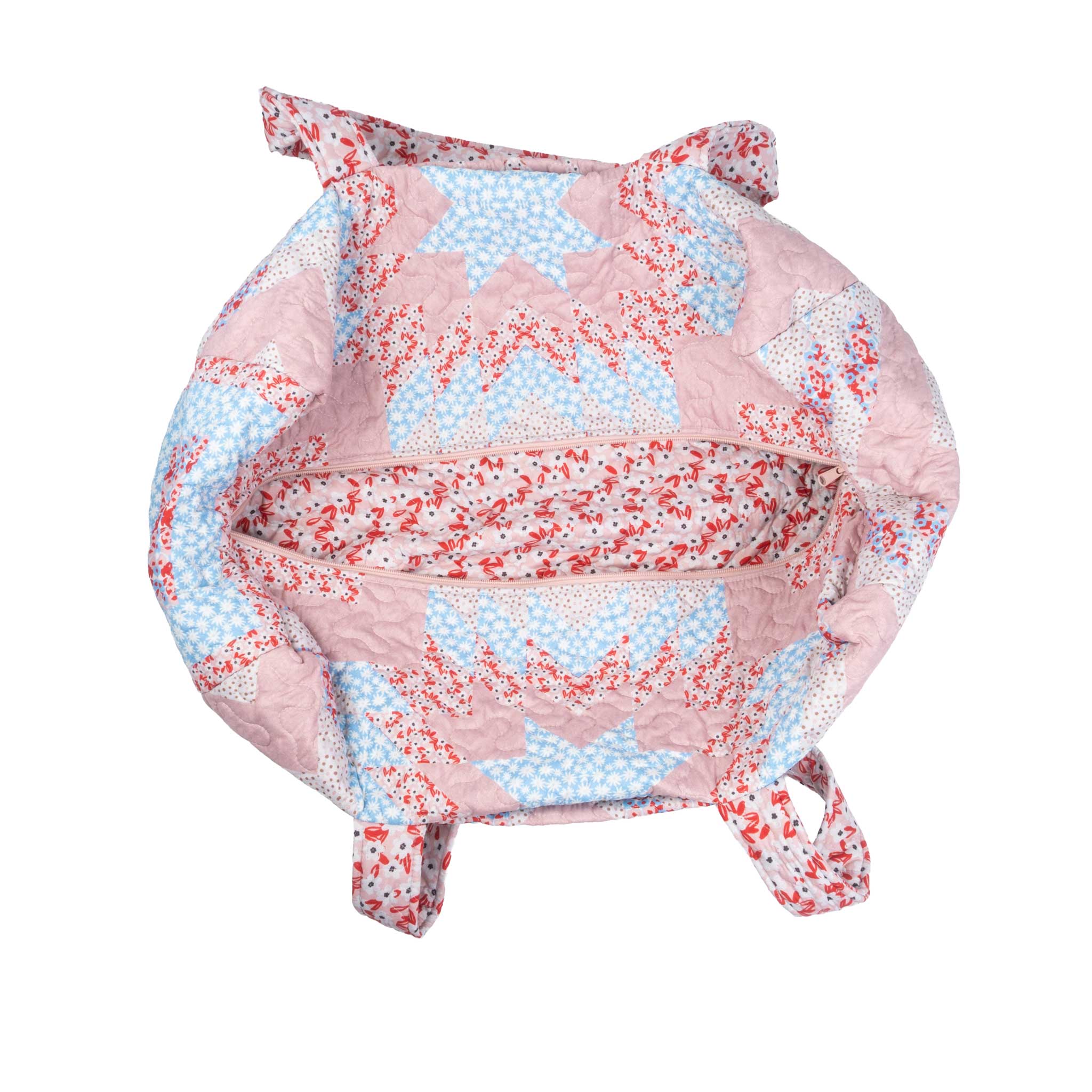 Adeline Patchwork Rose Duffle Bag - Image 2