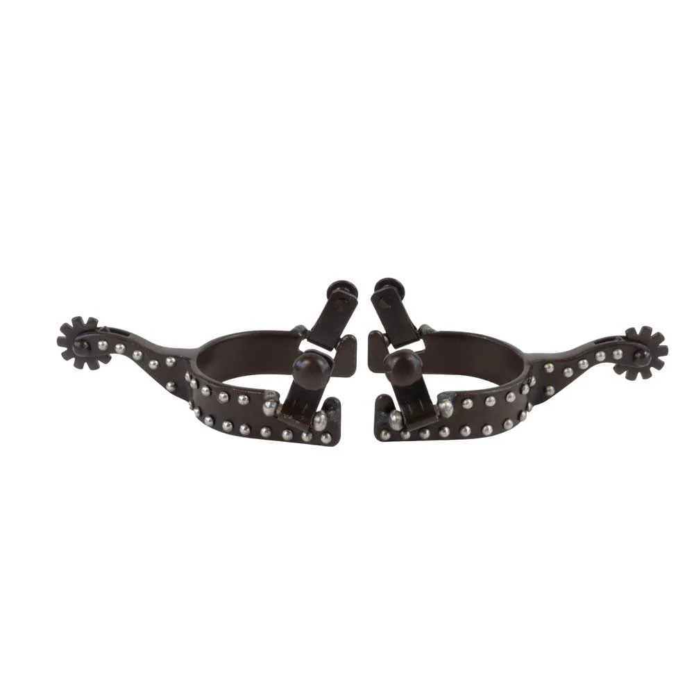 Formay Brown Youth Spur with Silver Dots