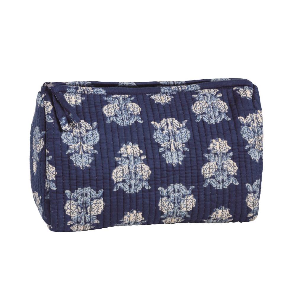 Mud Pie Cornflower Block Print Navy Case