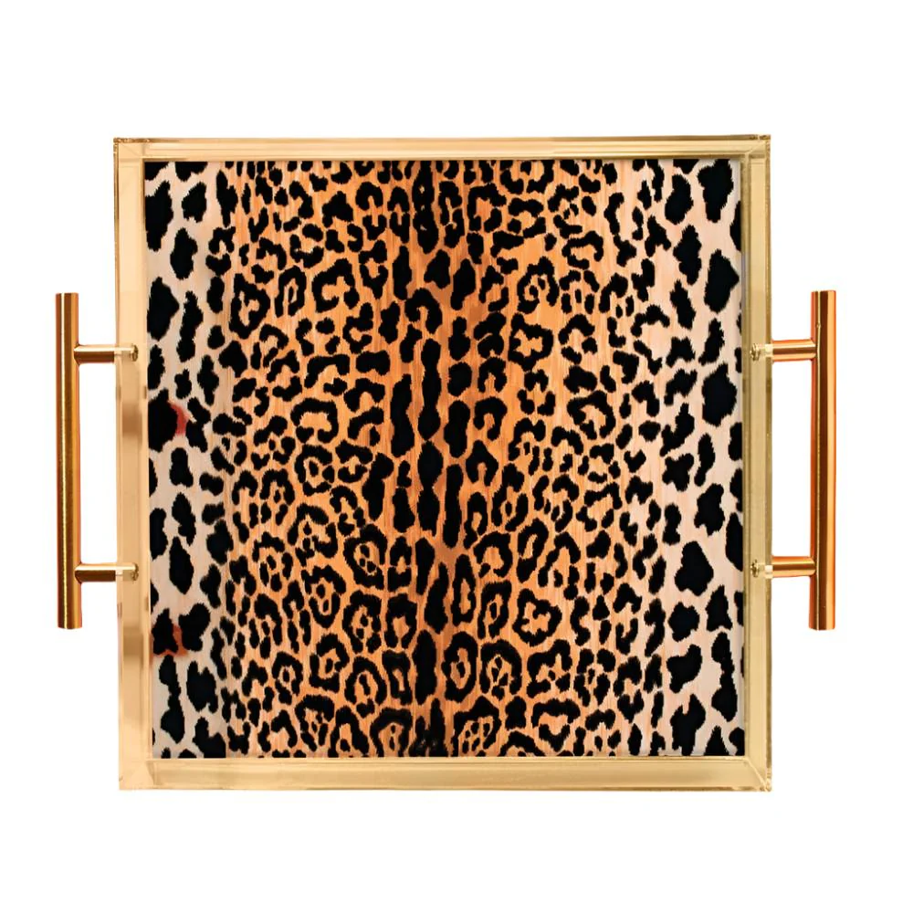 Leopard Print Large Tray - FINAL SALE
