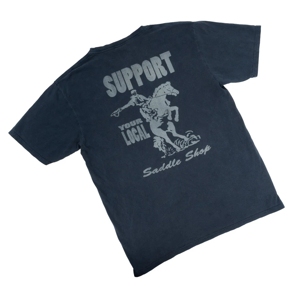 Teskey's Local Saddle Shop Tee - Indigo - Image 3