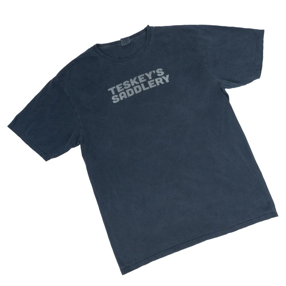 Teskey's Local Saddle Shop Tee - Indigo - Image 4