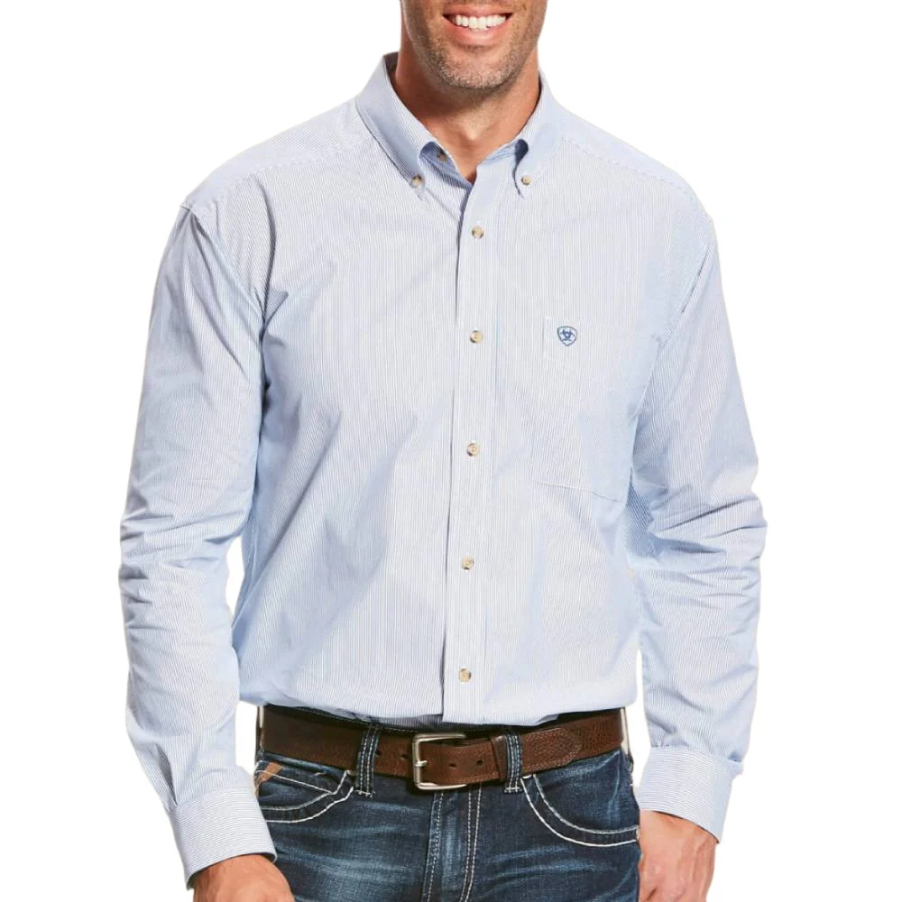 Ariat Men's Mini Stripe Print Button Shirt
