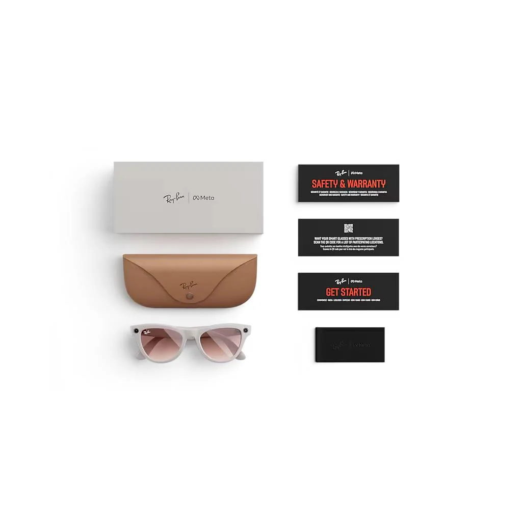 RayBan Meta Skyler Shiny Black Sunglasses - Image 4