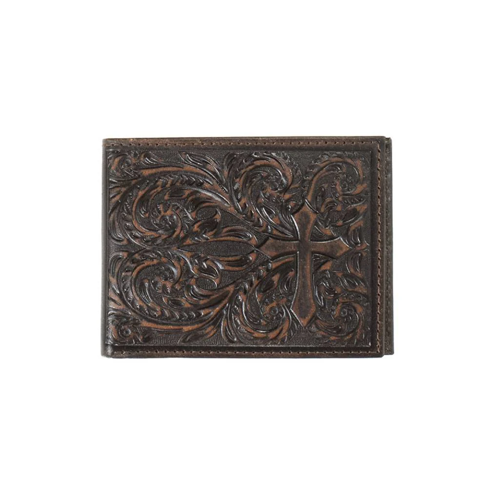 Nocona Scroll Cross Bifold Wallet