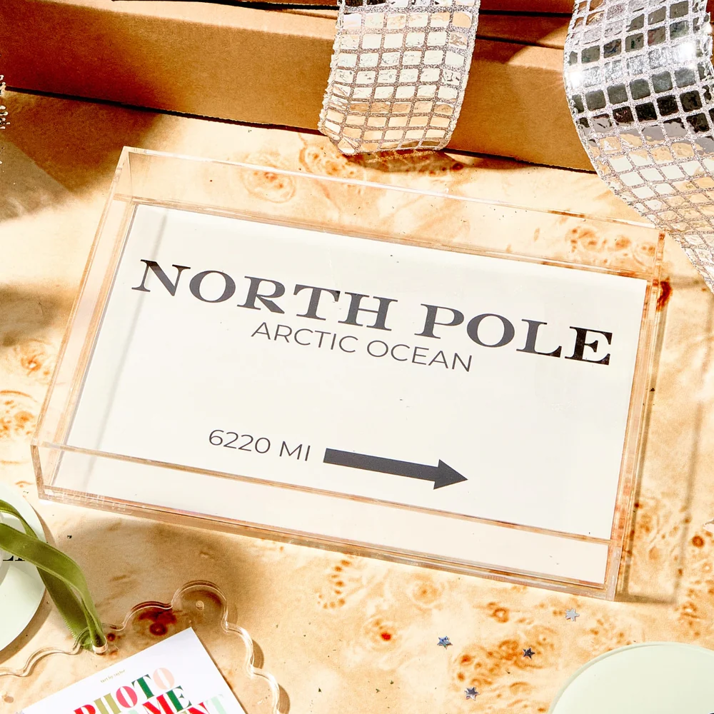 North Pole Small Acrylic Tray - Image 2