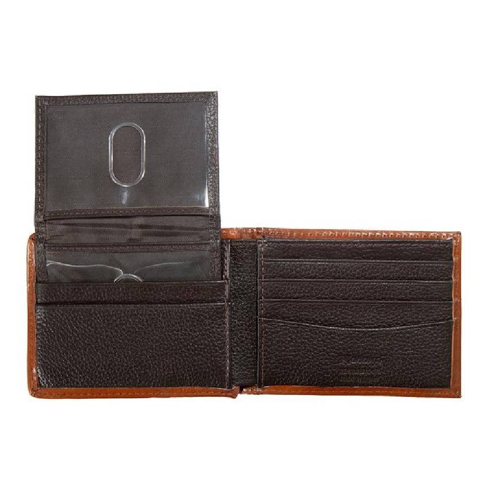 Nocona Calf Hair Longhorn Overlay Bifold Wallet - Image 2
