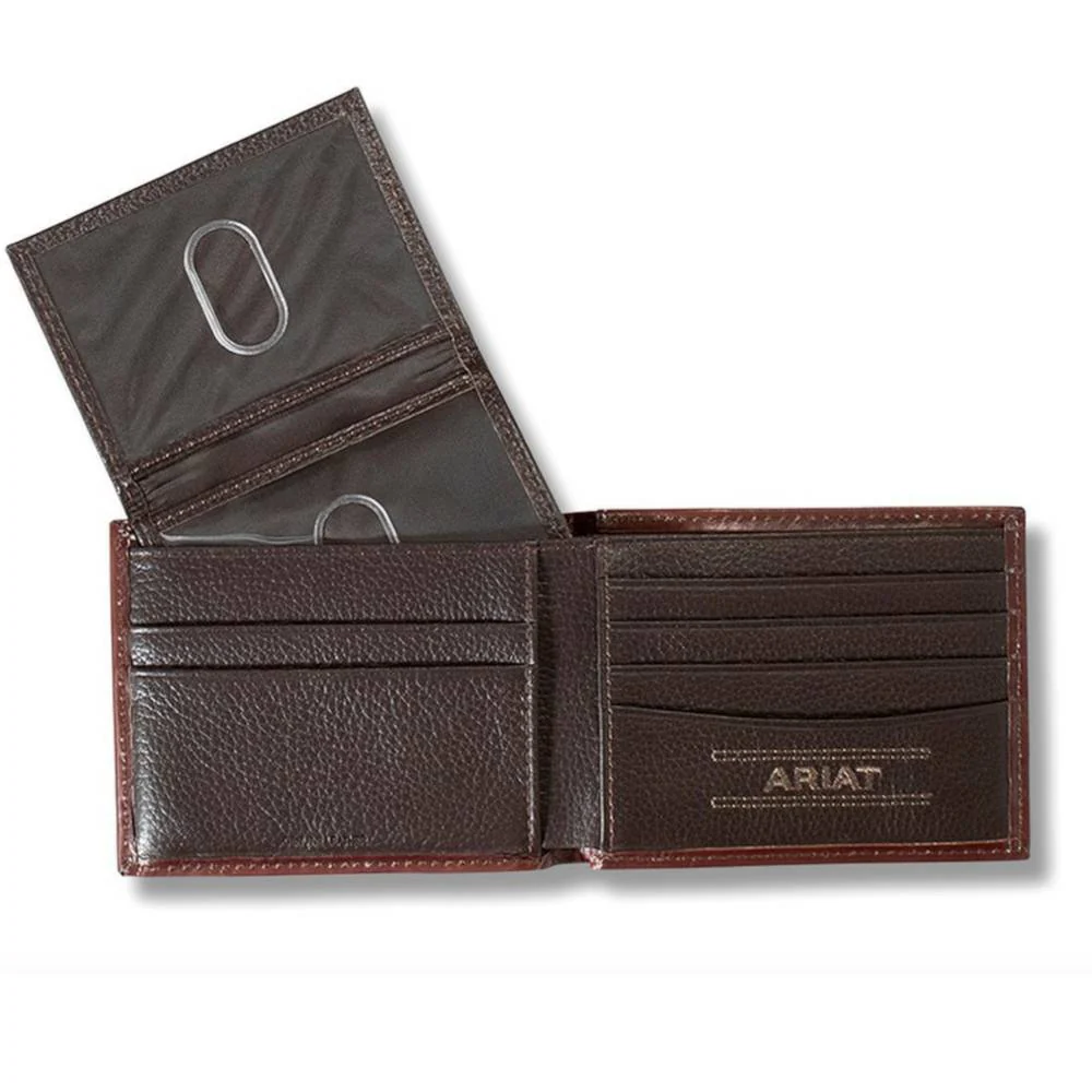 Ariat Feather Embossed Bi-Fold Wallet - Image 2