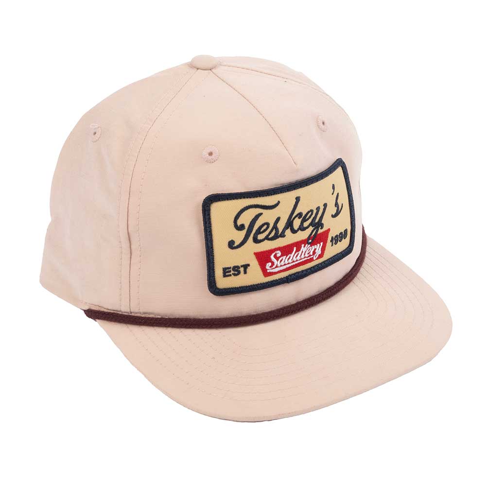 Teskey's Saddlery Original Patch Rope Cap - Peach