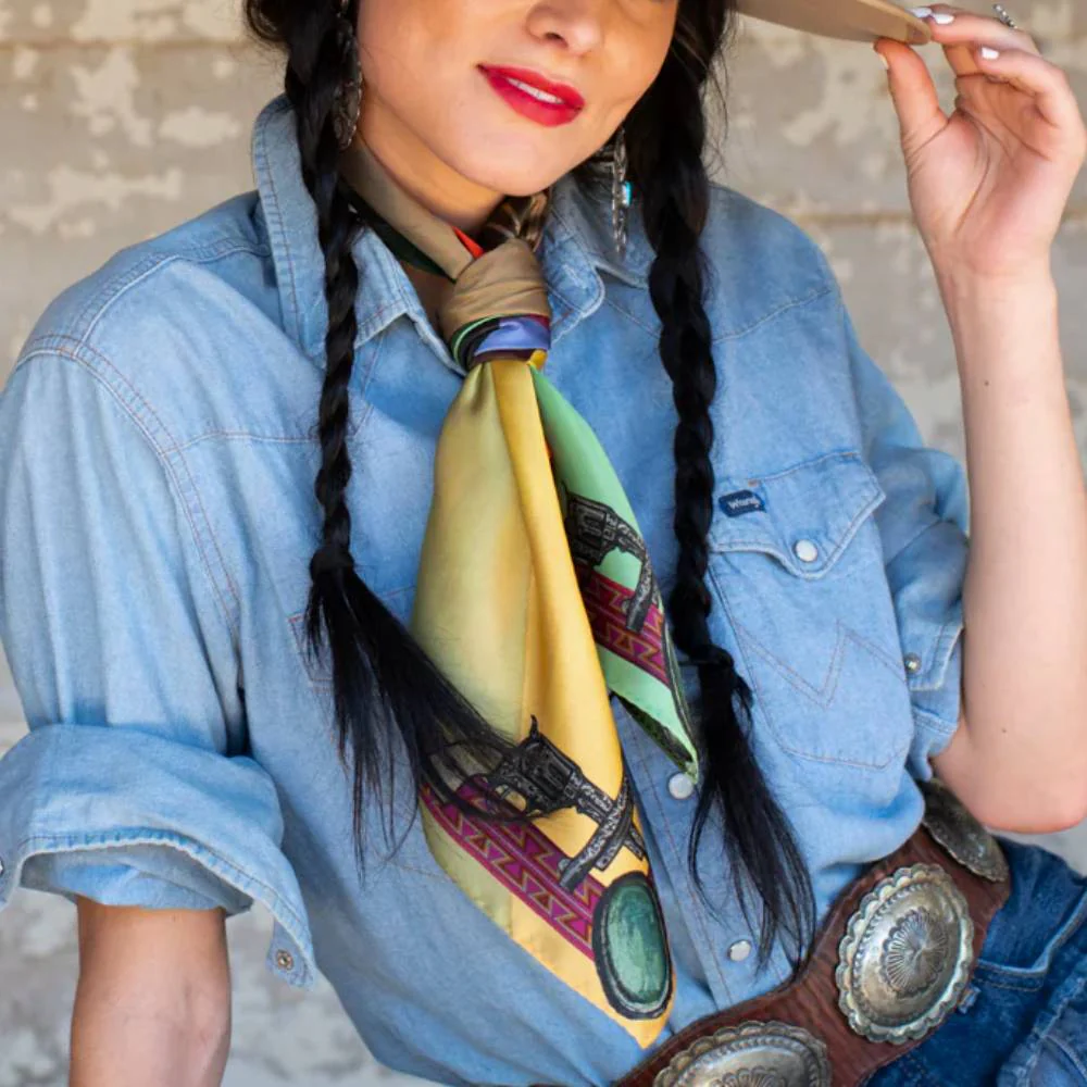 Fringe Scarves "Son of the West" Short Wild Rag - Image 2