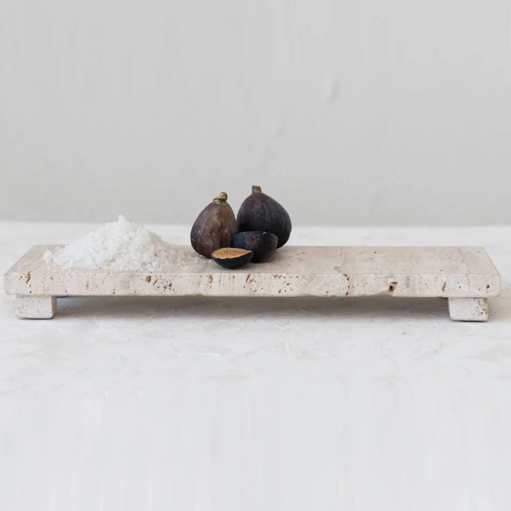 Travertine Footed Serving Board - Image 3