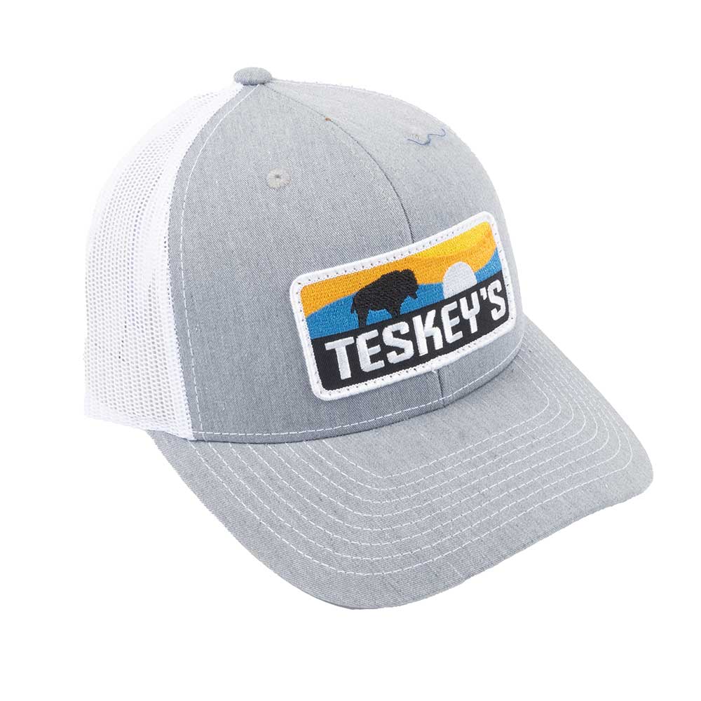 Teskey's Buffalo Sunset Cap - Heather Grey/White - FINAL SALE* - Image 2
