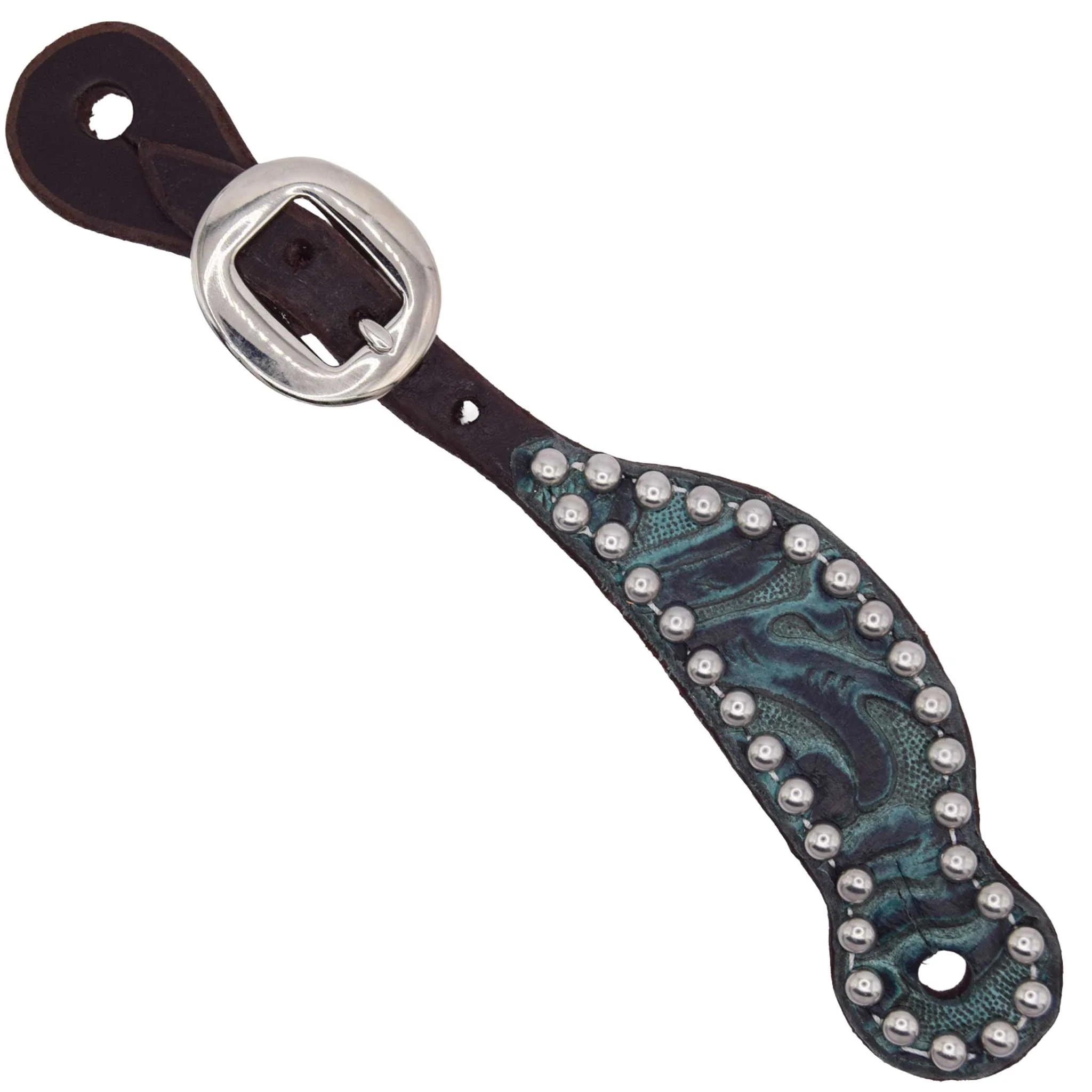 Teskey's Youth Chocolate Western Spur Straps - Image 2