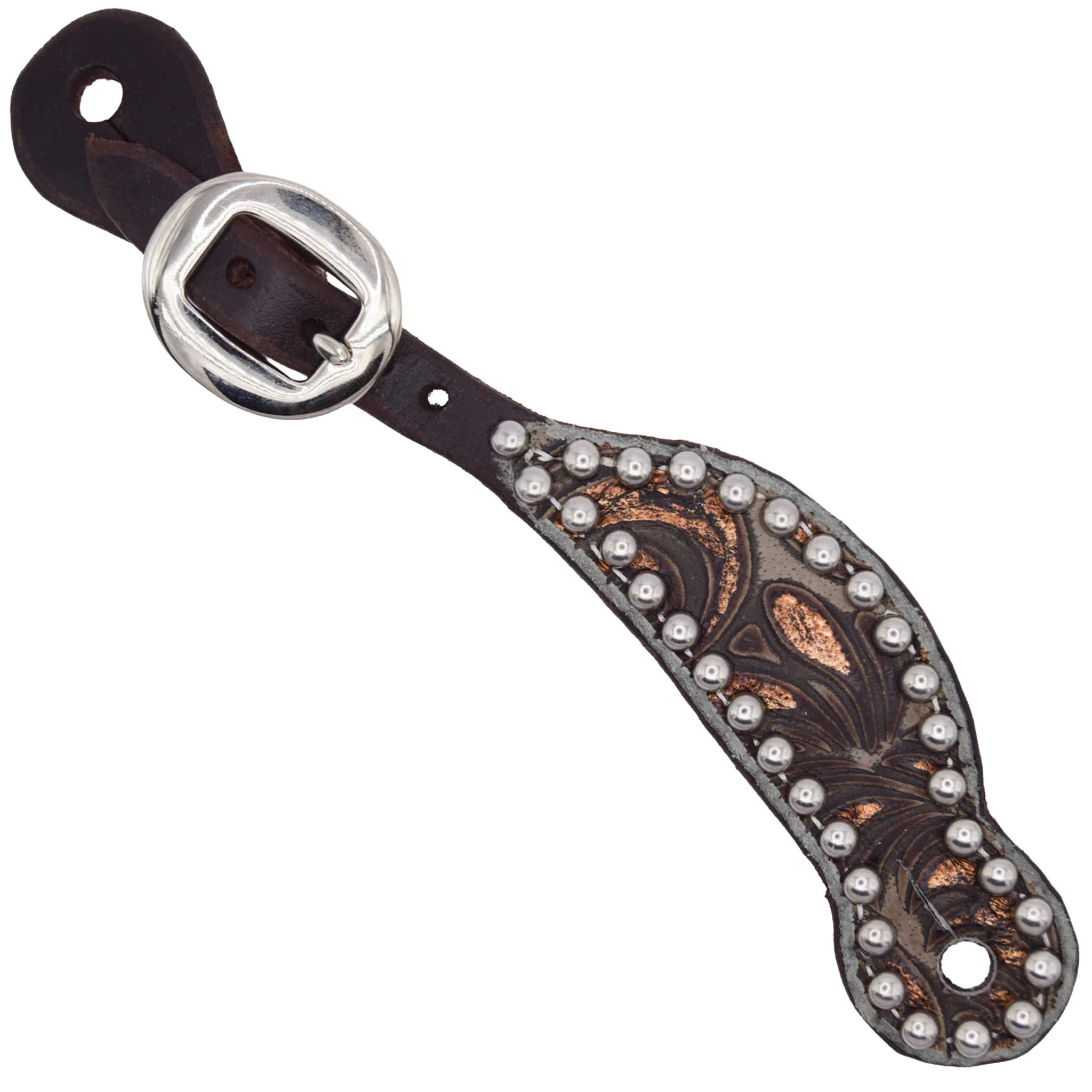 Teskey's Youth Chocolate Western Spur Straps - Image 3