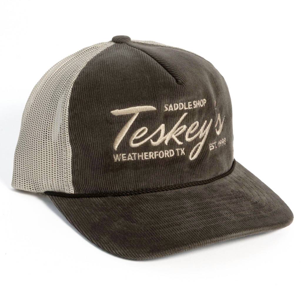 Teskey's Embroidery Troutdale Cap - Split Brown/Sand