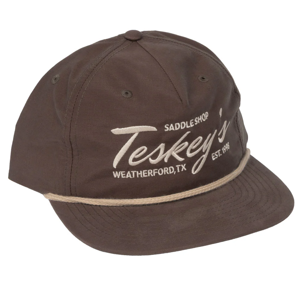 Teskey's Embroidery Rope Cap - Dark Mocha/Desert