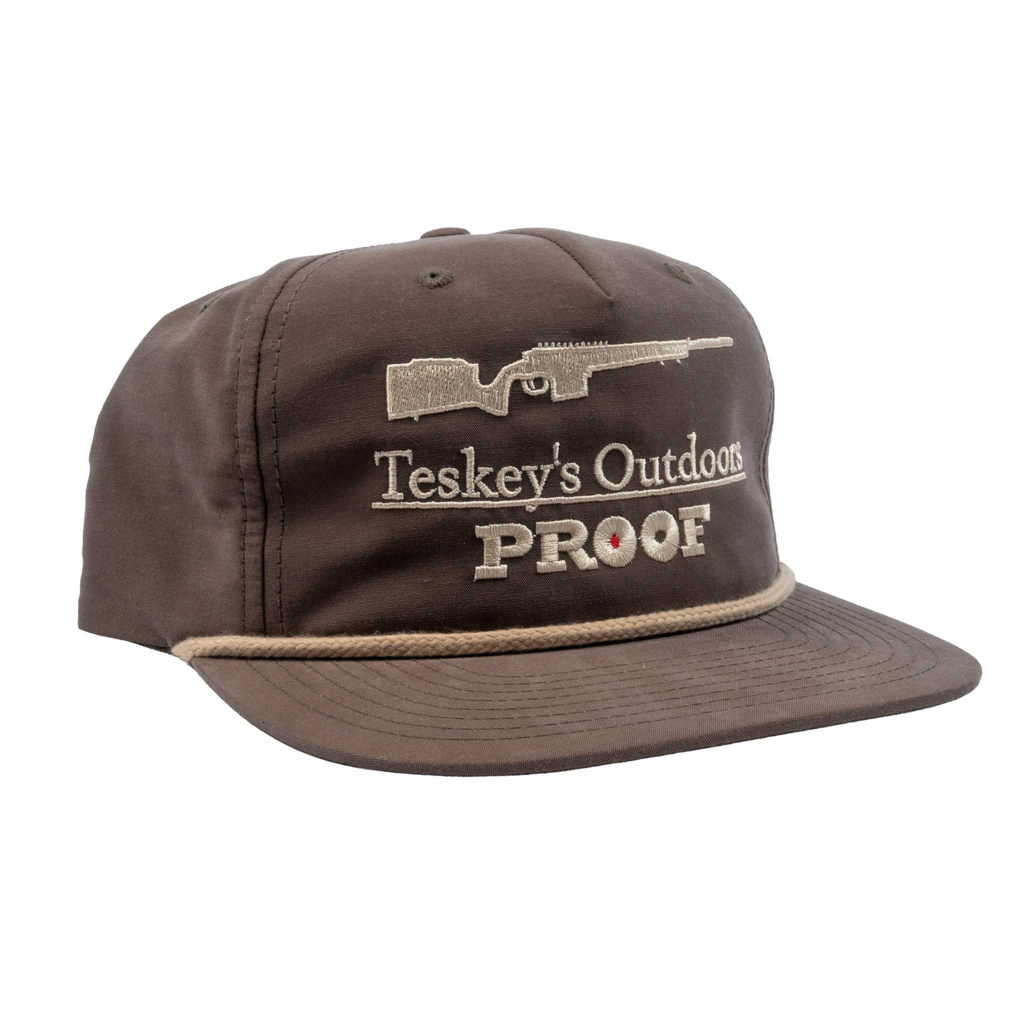Teskey's Outdoors Proof Rope Cap - Dark Mocha/Khaki