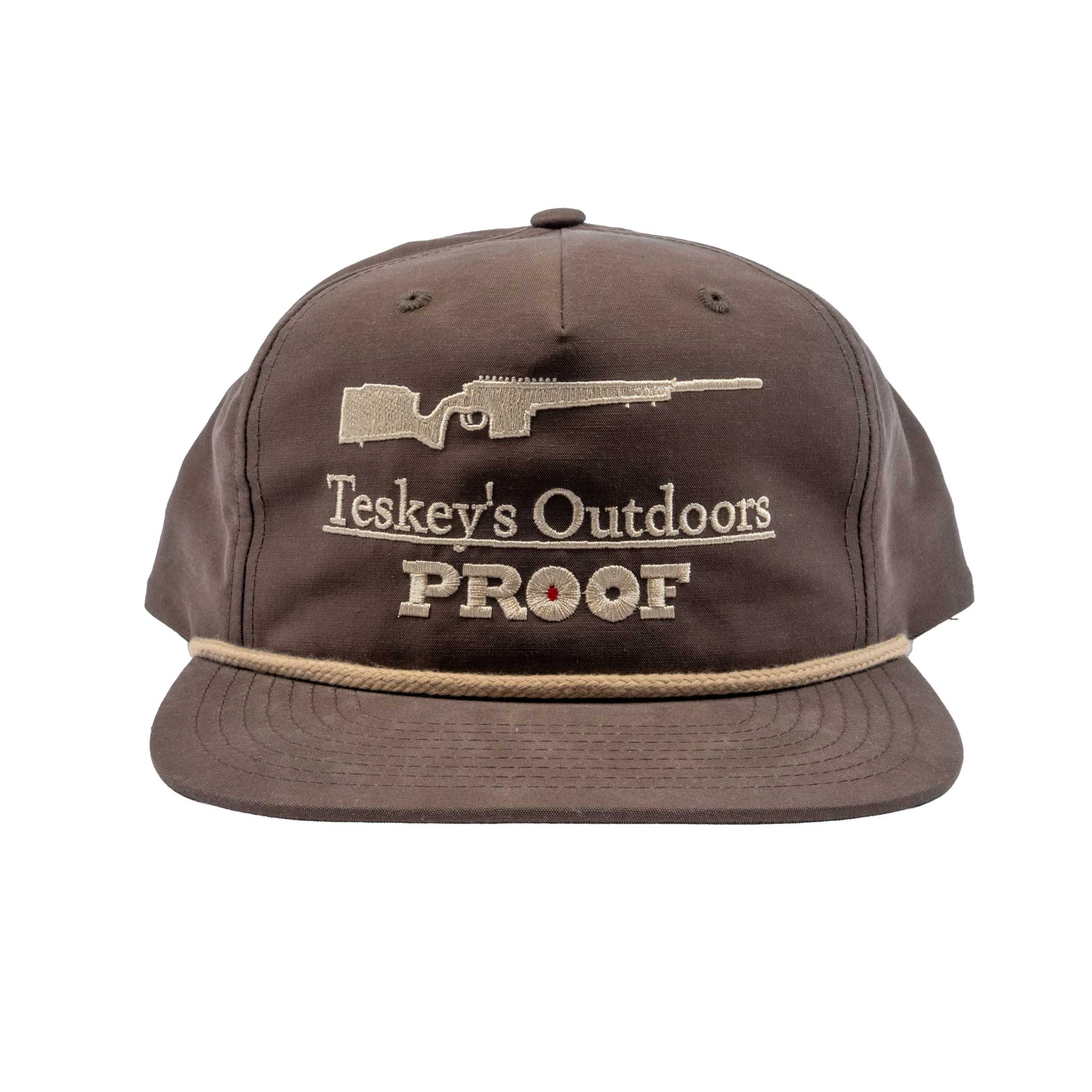 Teskey's Outdoors Proof Rope Cap - Dark Mocha/Khaki - Image 2