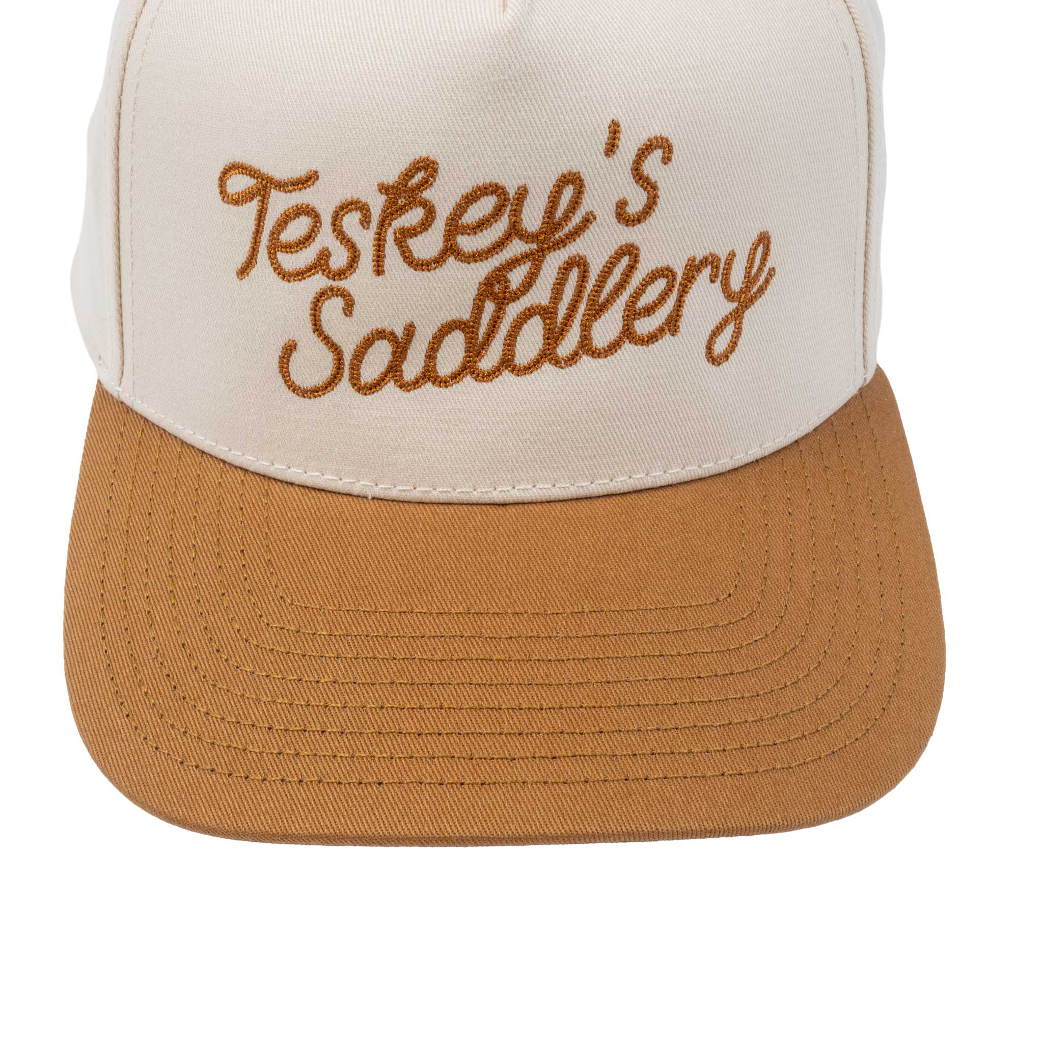 Teskey's Saddlery Caramel Chain Logo Cap - Cream/Caramel - Image 2