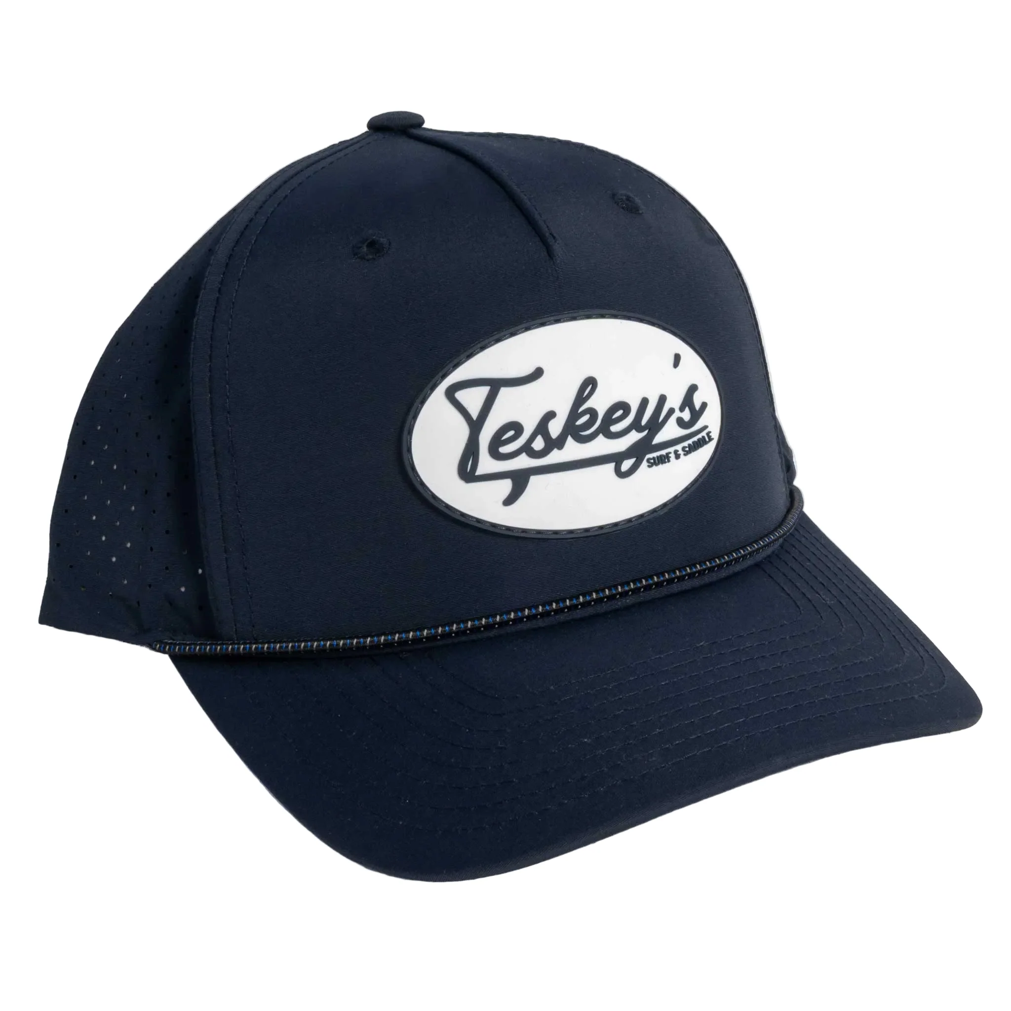 Teskey's Script Surf & Saddle Rope Cap - Navy Midnight/Grey