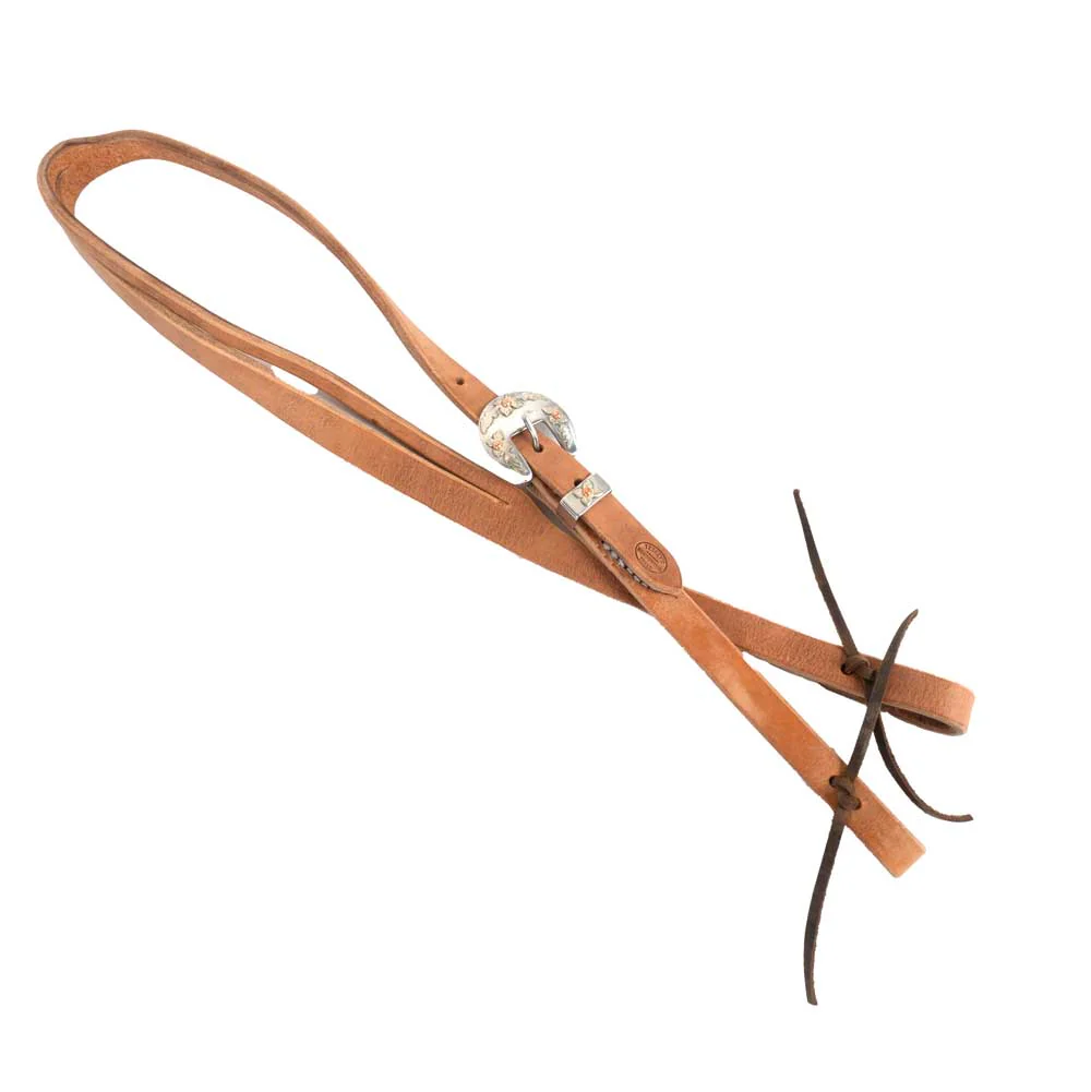 Teskey's Split Ear Headstall w/Floral Buckle