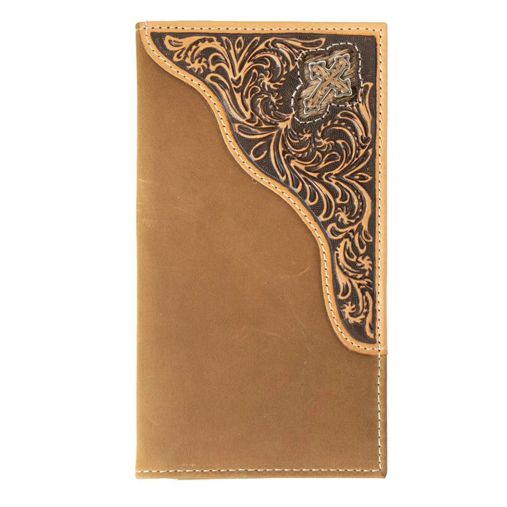 3D Cross Floral Filigree Rodeo Wallet