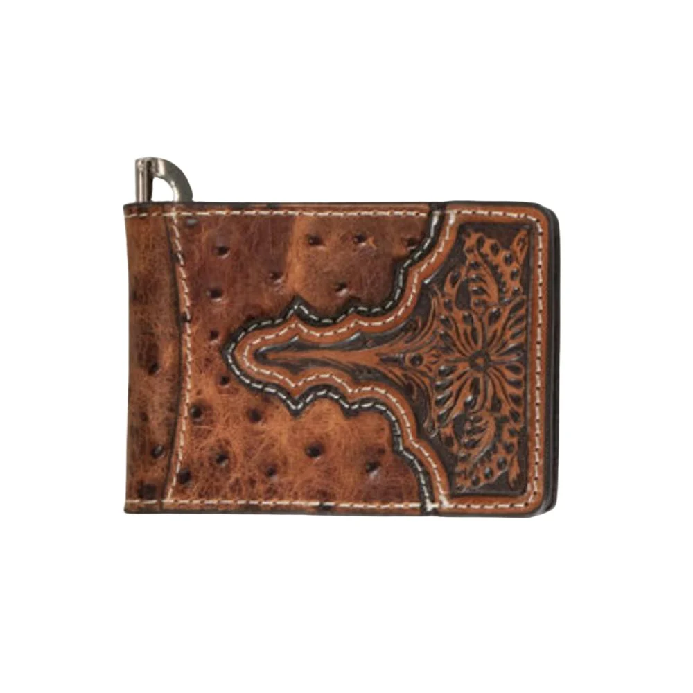 Ariat Ostrich Clip Wallet